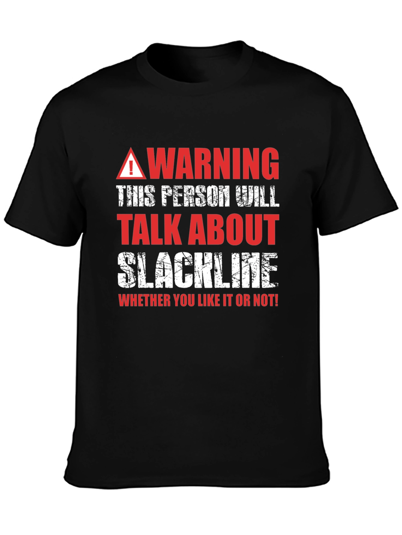 Warning Slackline T-Shirt - Talk About Slackline