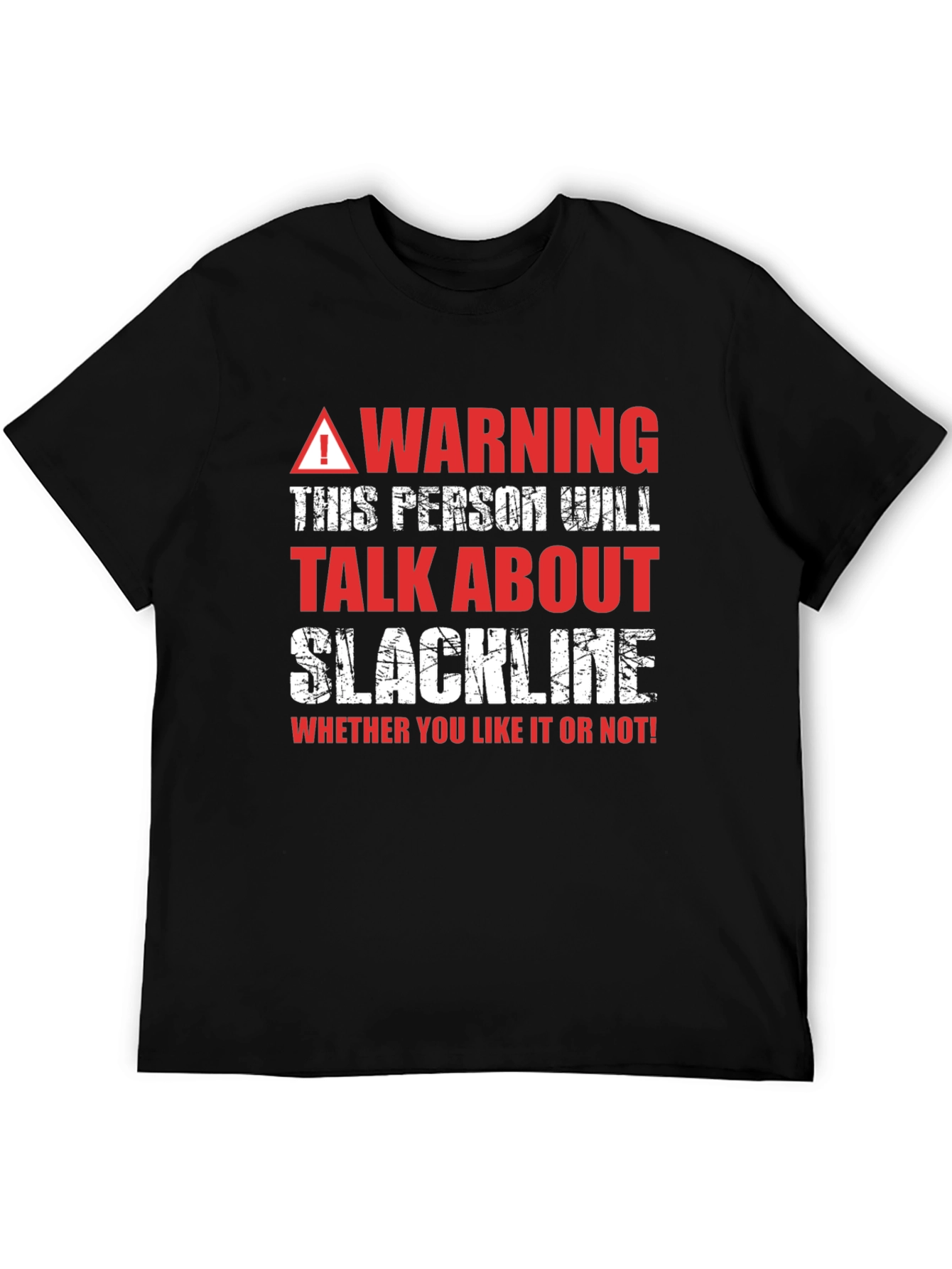 Warning Slackline T-Shirt - Talk About Slackline