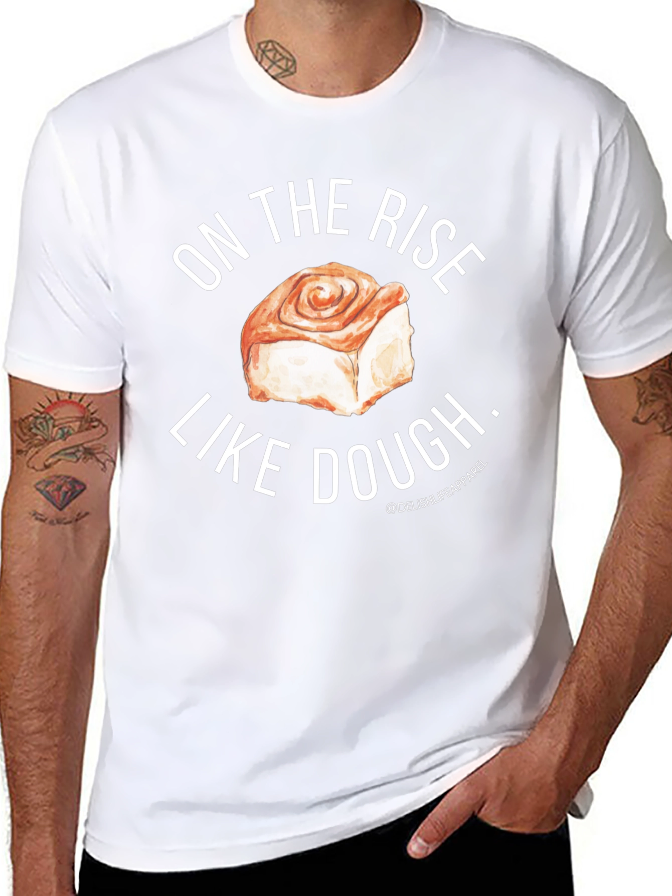 On The Rise Like Dough Black T-Shirt