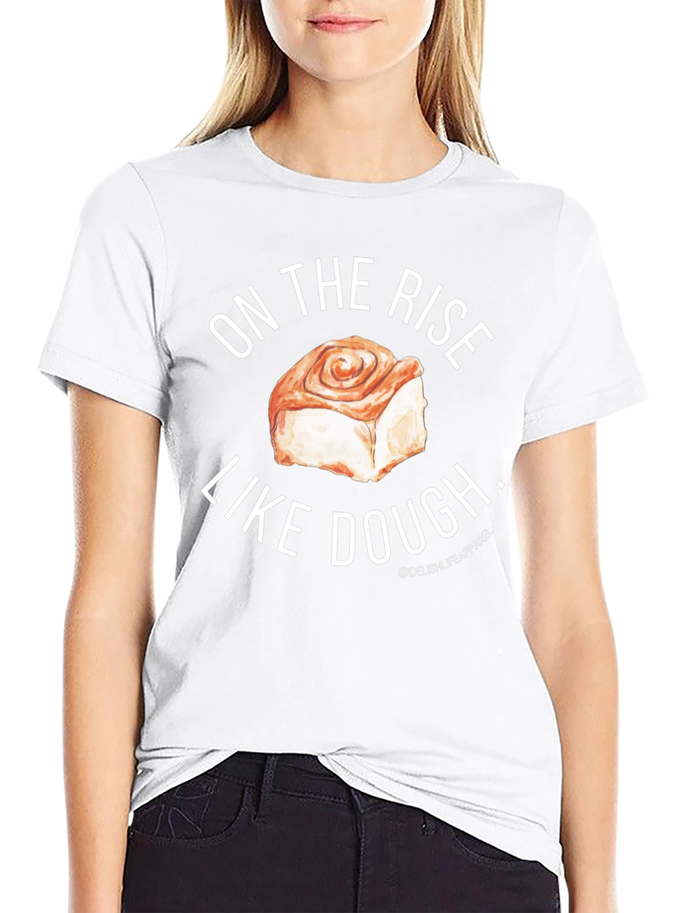 On The Rise Like Dough Black T-Shirt
