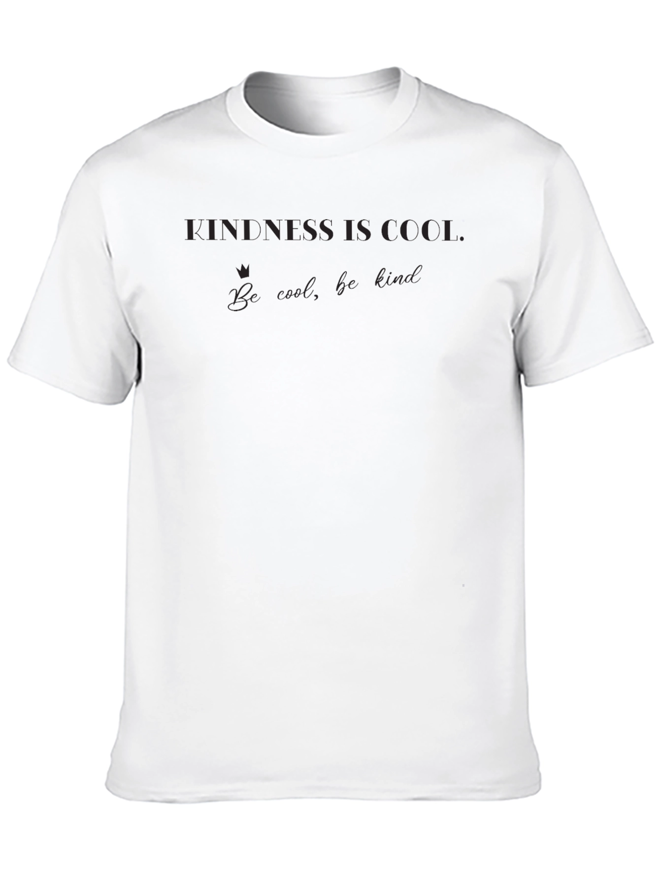 Kindness Is Cool Black Graphic Tee
