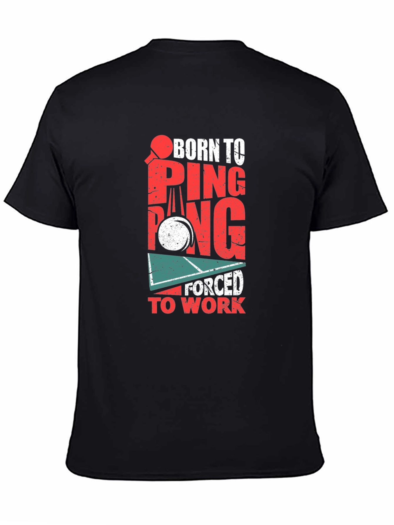 Born to Ping Pong Black T-Shirt