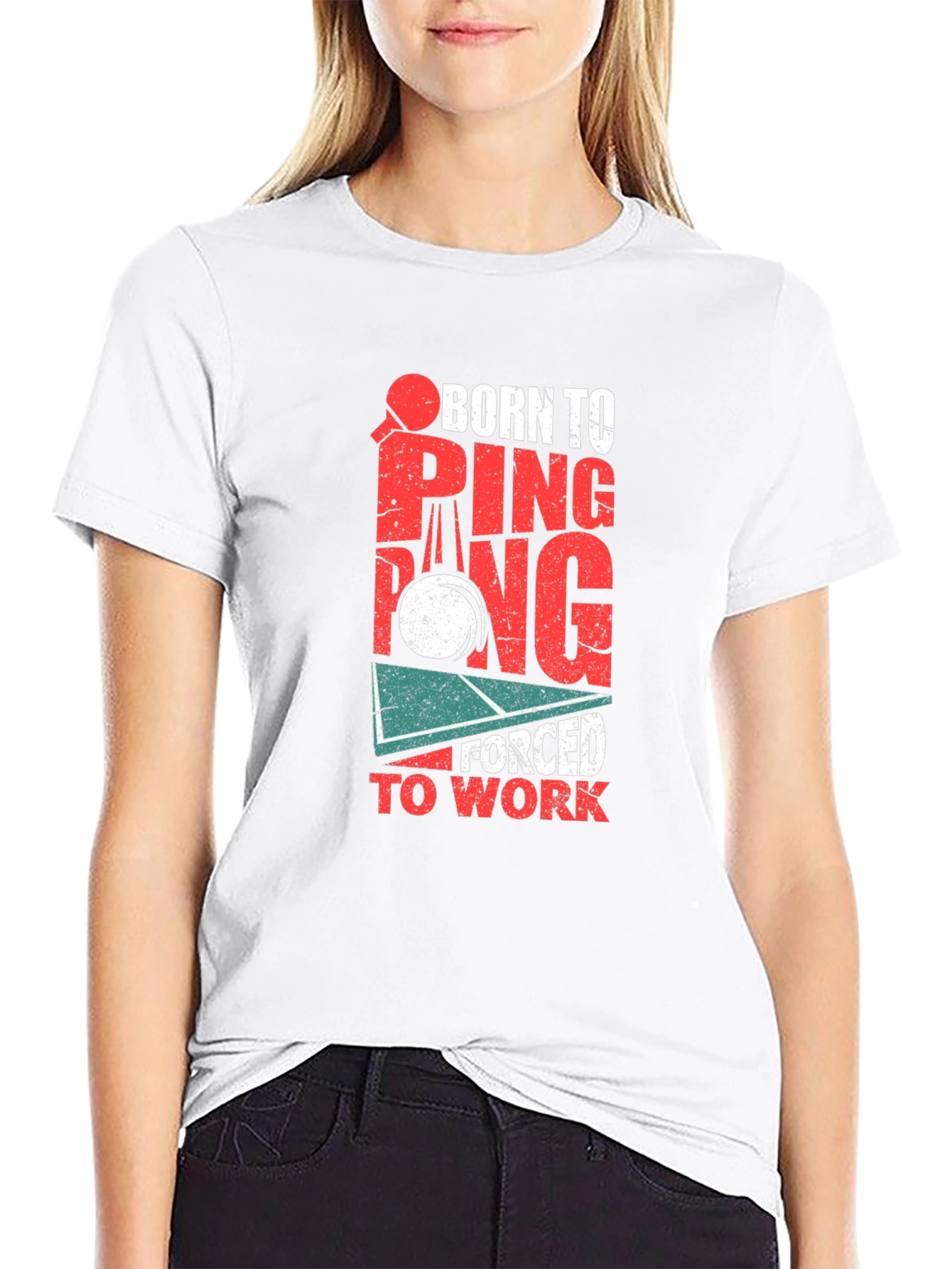Born to Ping Pong Black T-Shirt