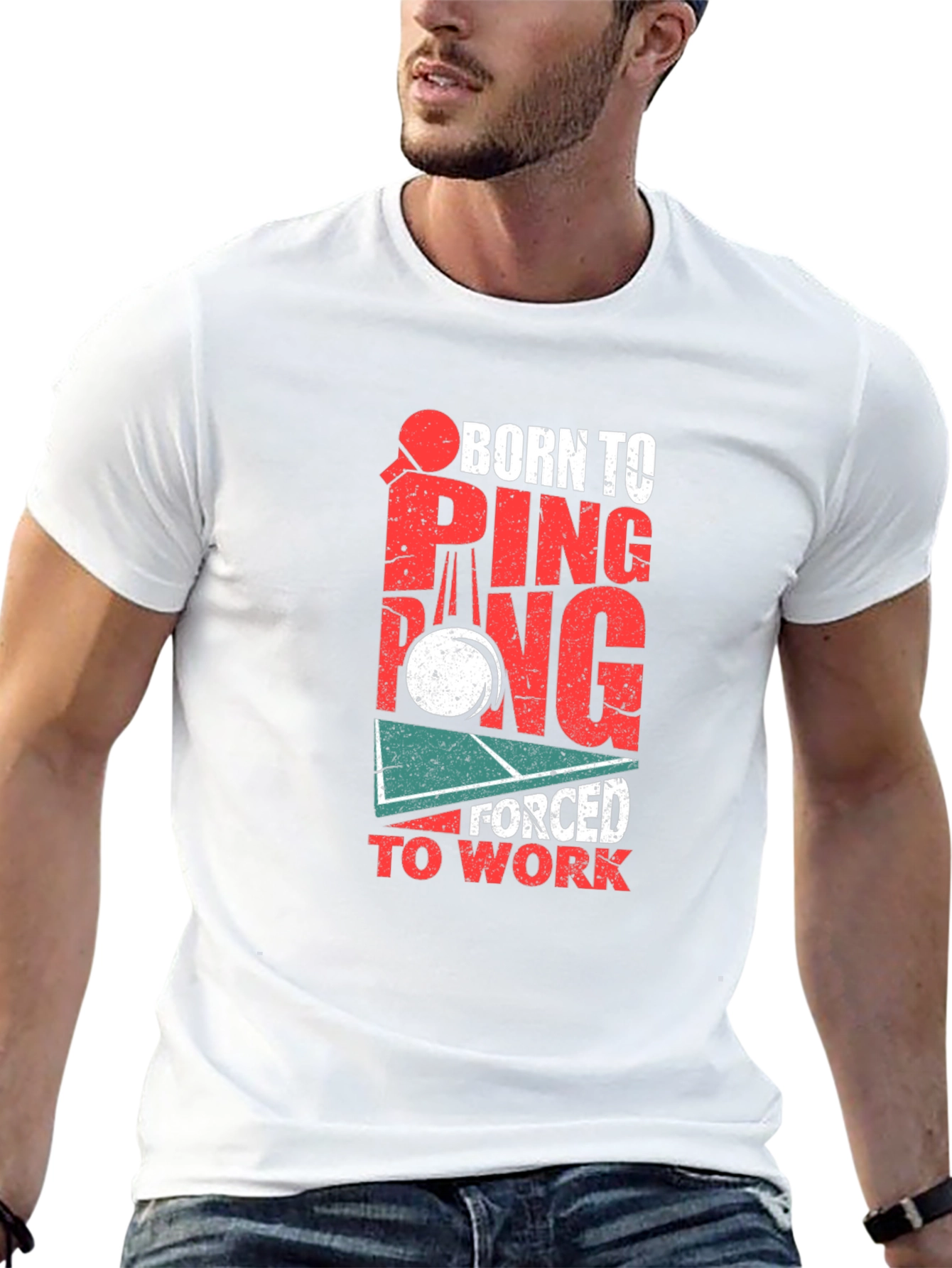 Born to Ping Pong Black T-Shirt