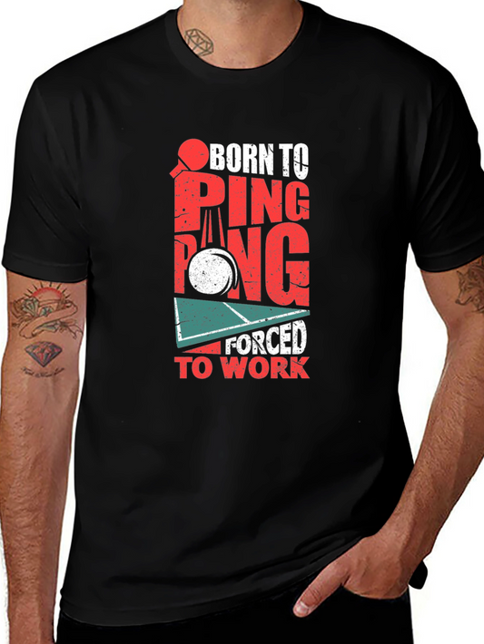 Born to Ping Pong Black T-Shirt