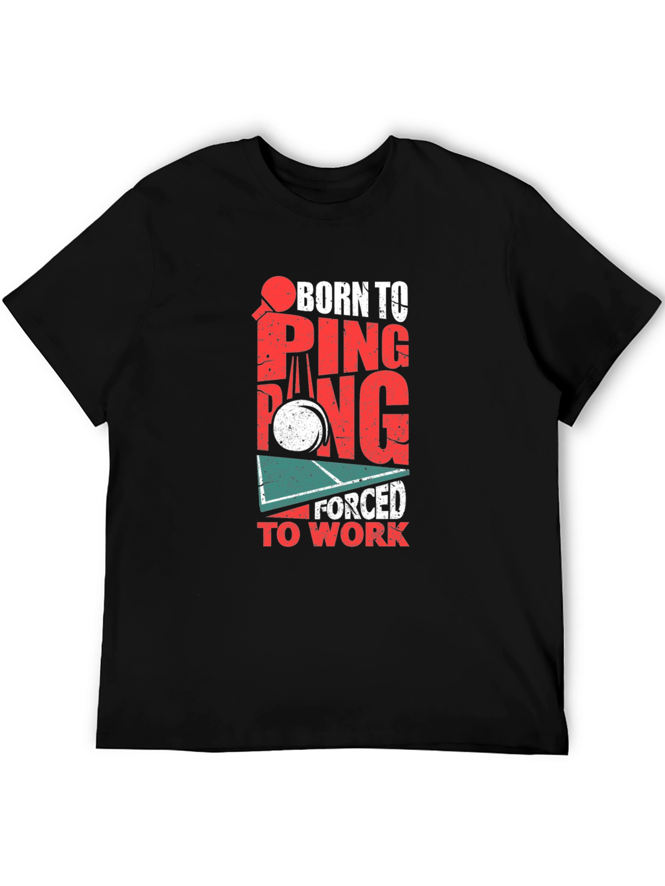 Born to Ping Pong Black T-Shirt