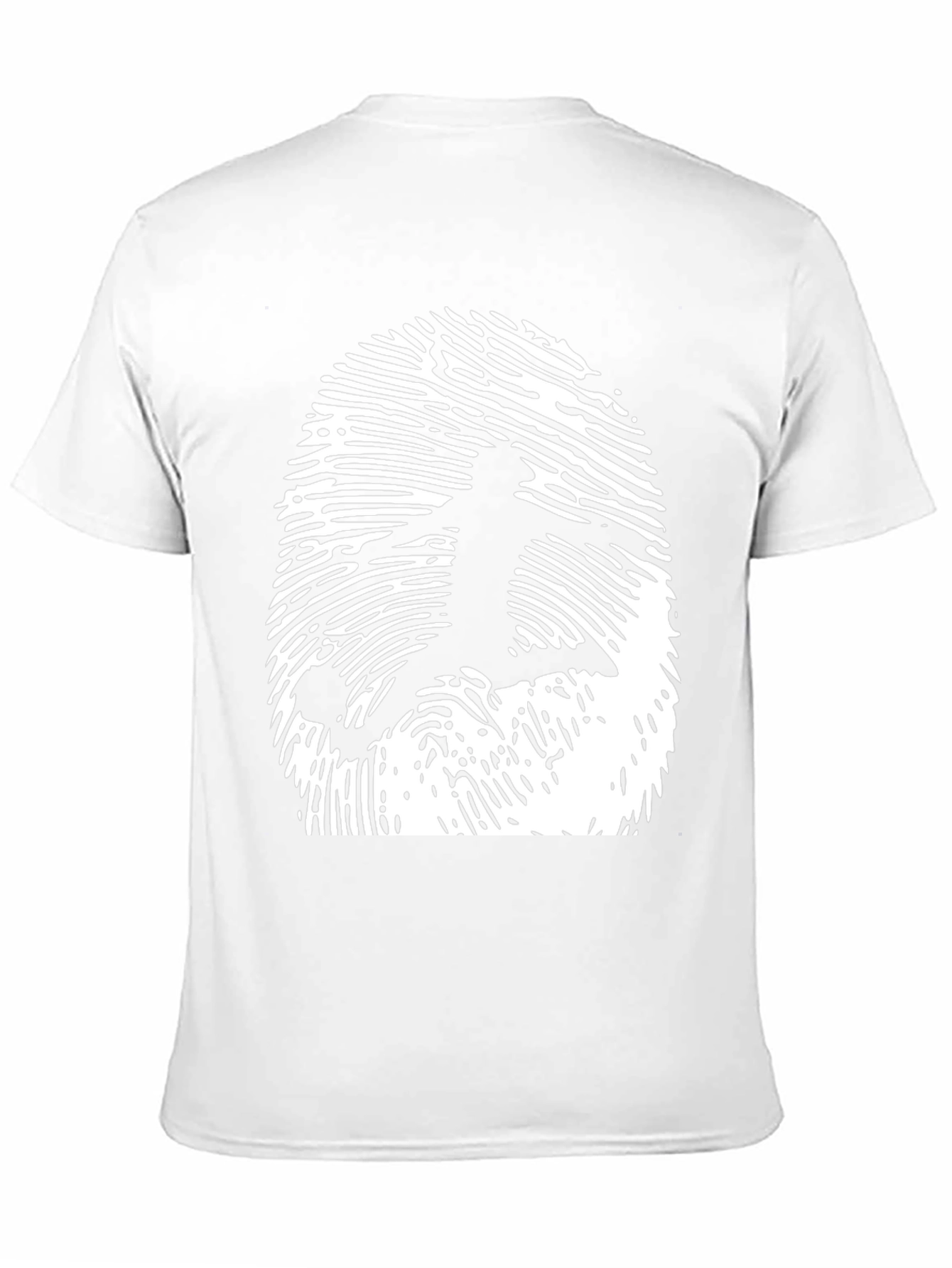Soccer Fingerprint Graphic Tee - Black Cotton T-Shirt
