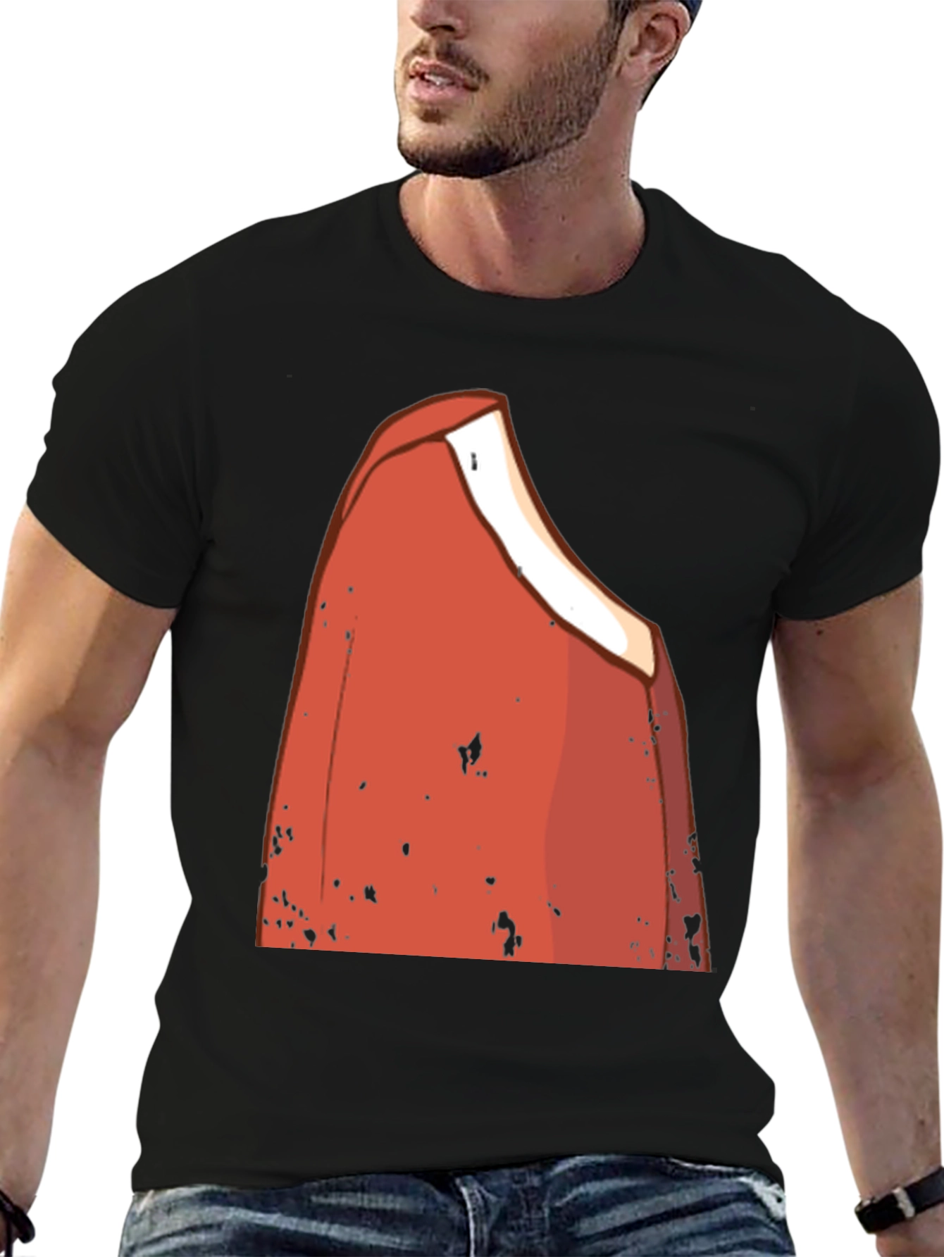 Retro Cartoon Graphic Tee - Black