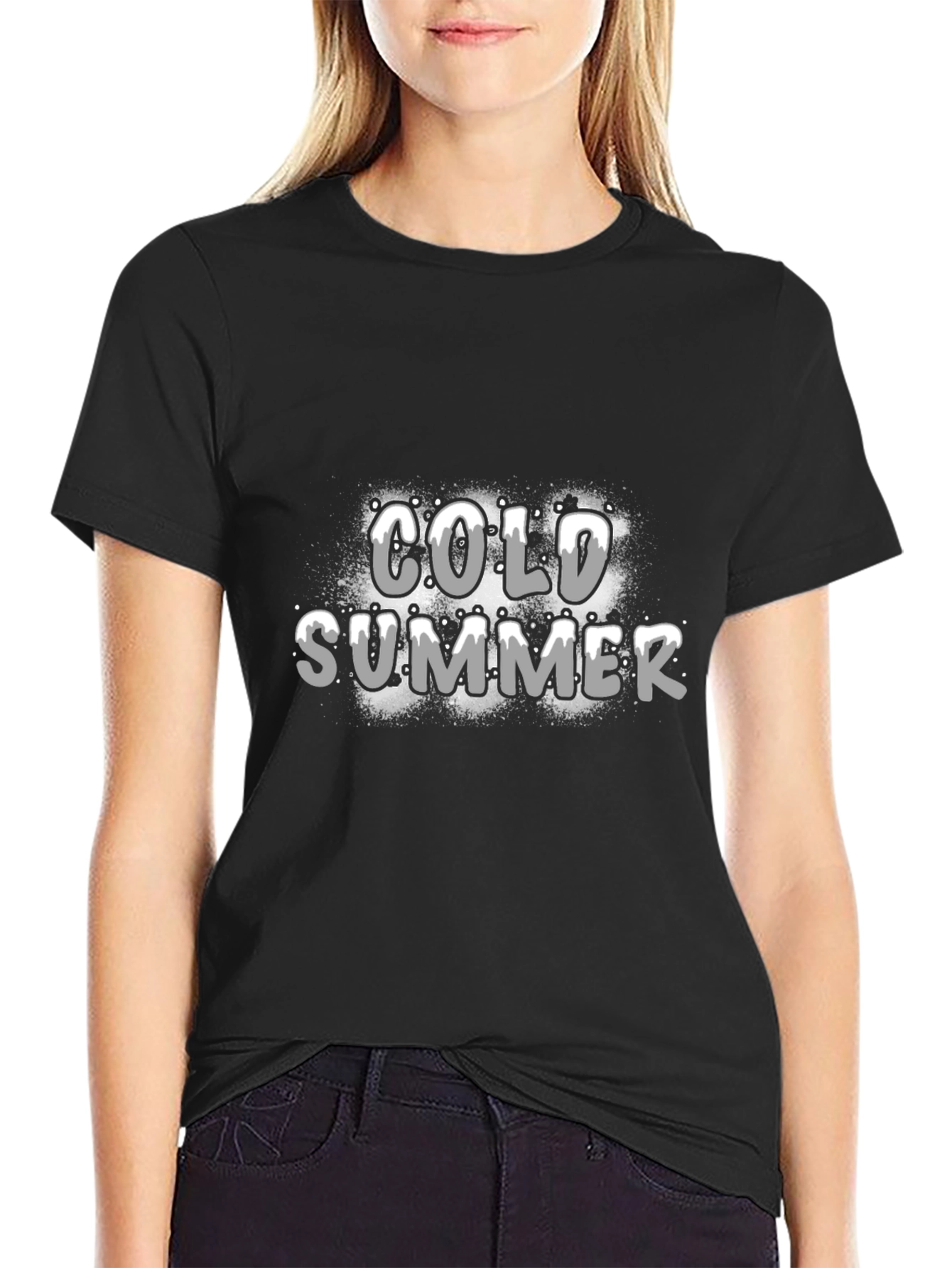 Cold Summer Graphic Tee - Black