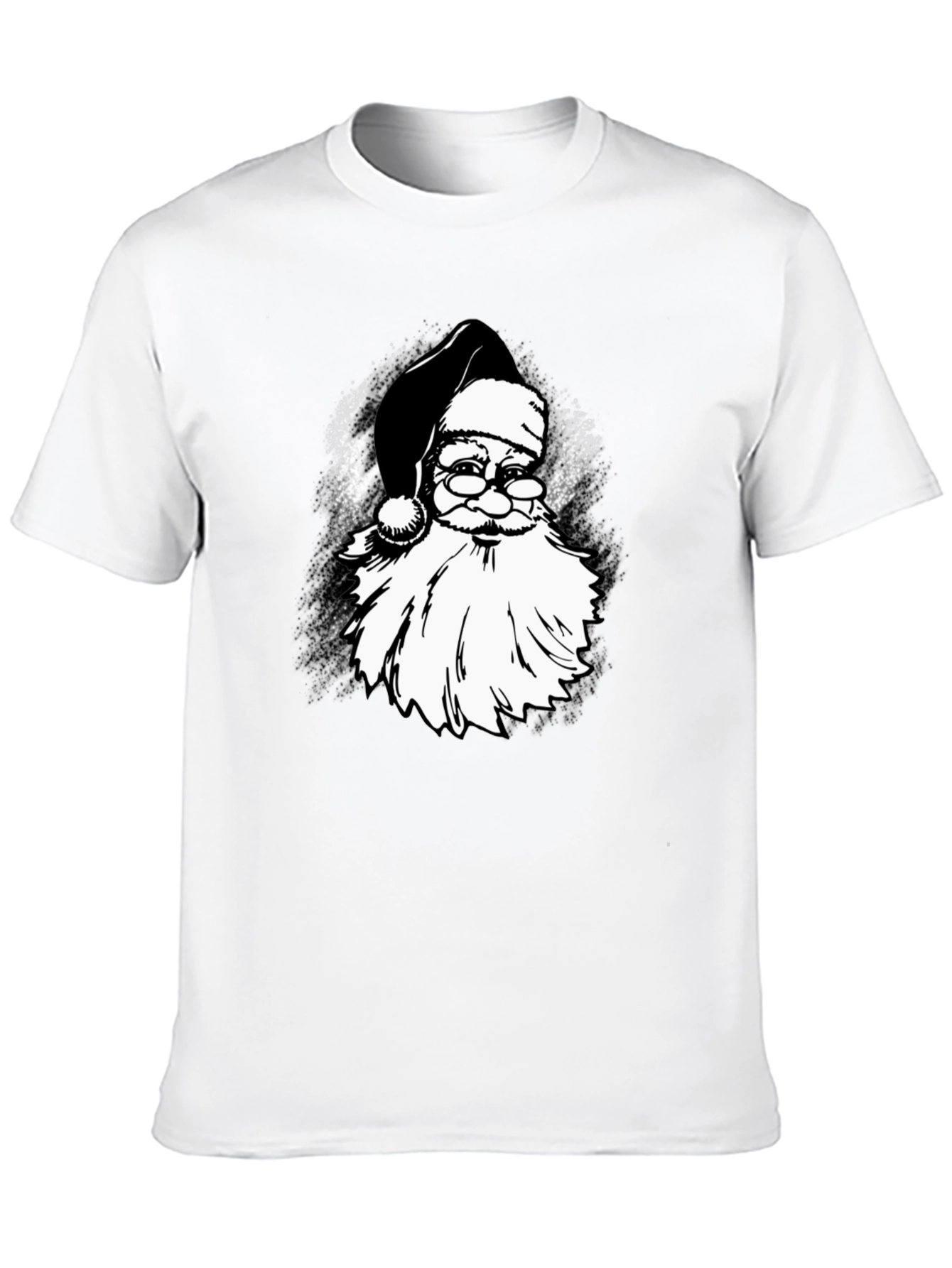 Santa Claus Black Graphic Tee