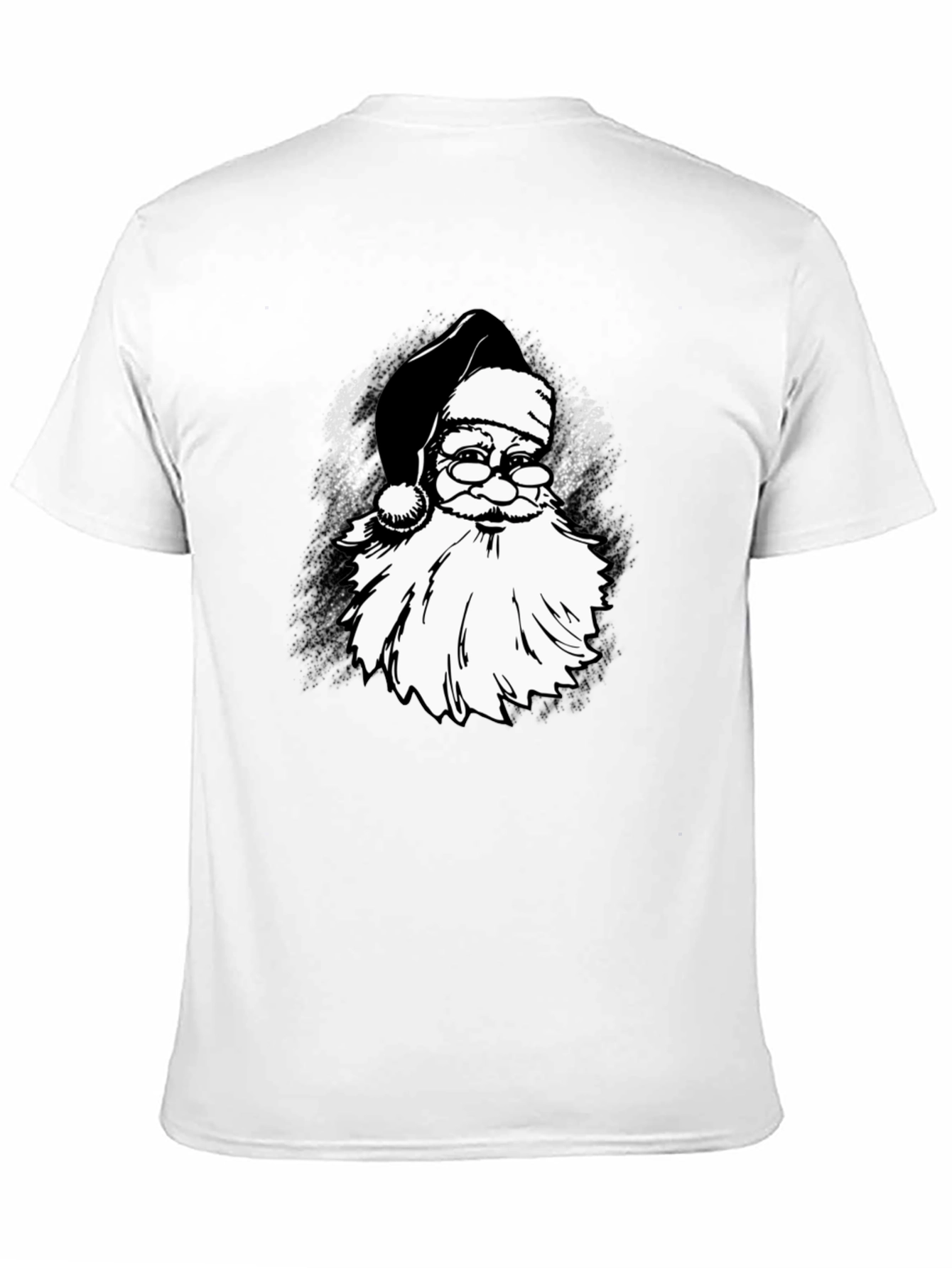 Santa Claus Black Graphic Tee
