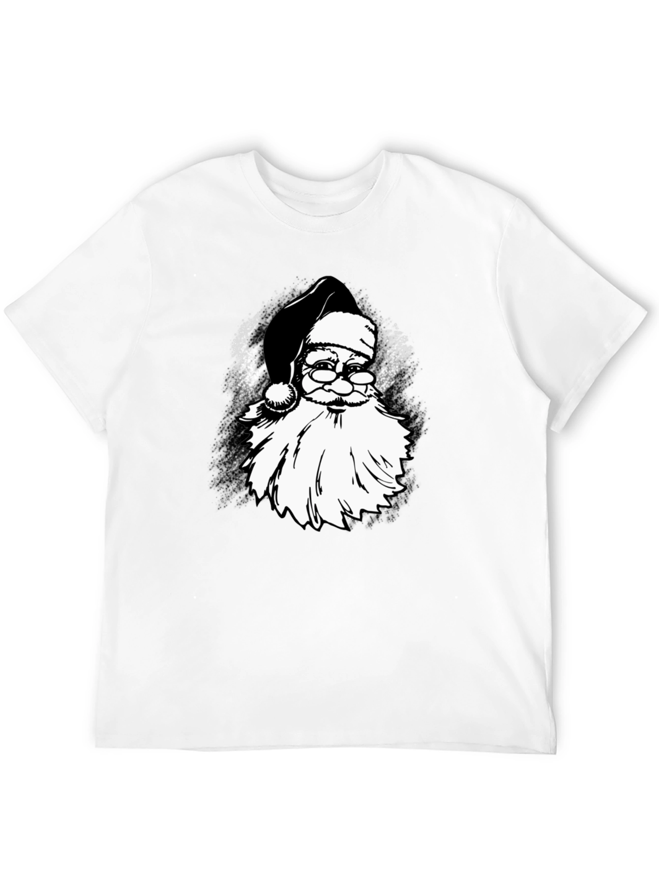 Santa Claus Black Graphic Tee