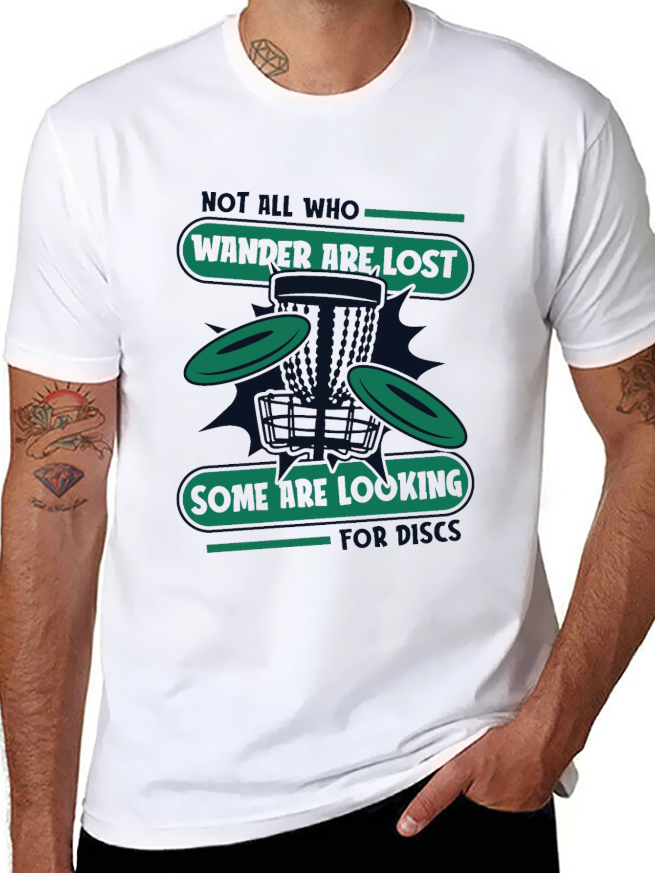 Disc Golf T-Shirt: Not All Who Wander