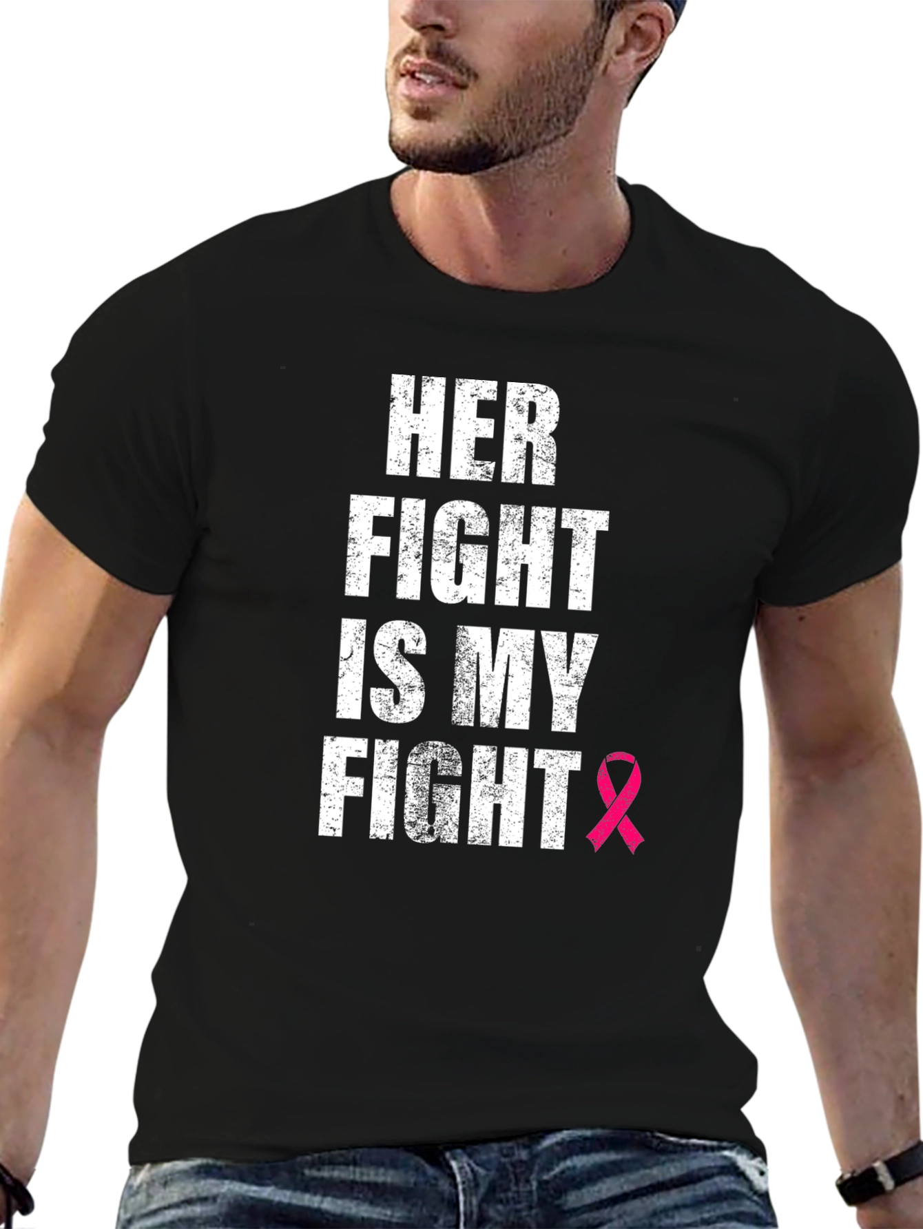 Her Fight Is My Fight Breast Cancer Awareness T-Shirt