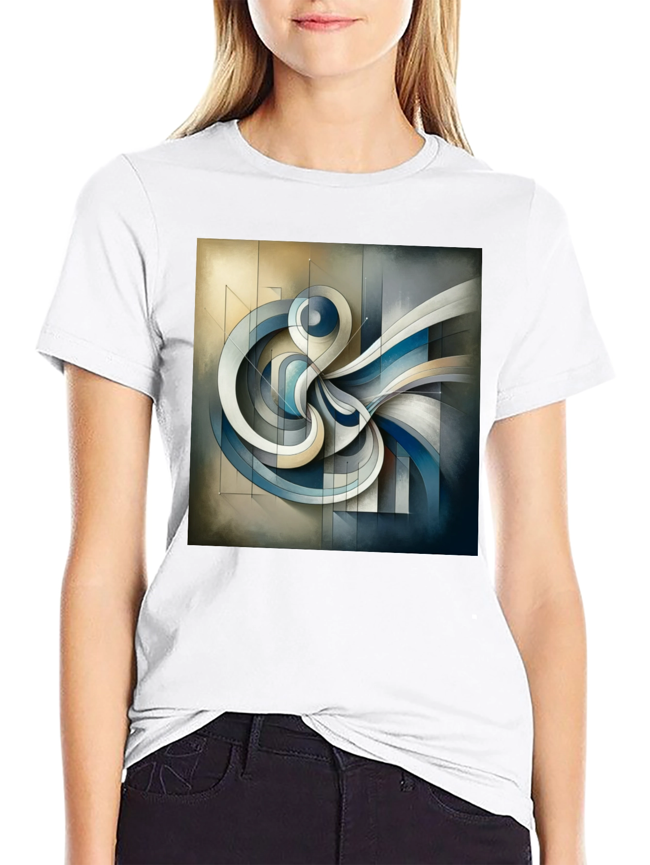 Abstract Art Graphic Tee - Modern Design