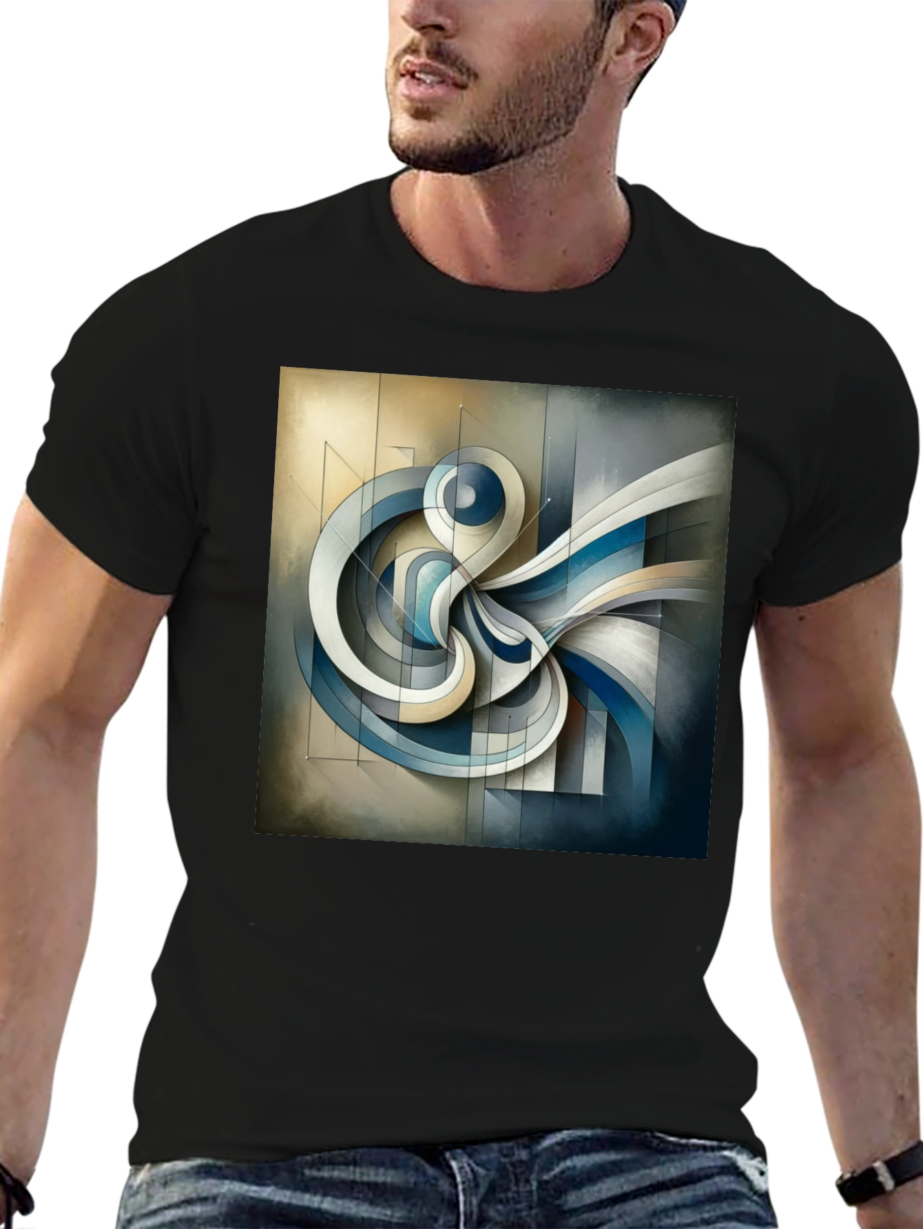 Abstract Art Graphic Tee - Modern Design