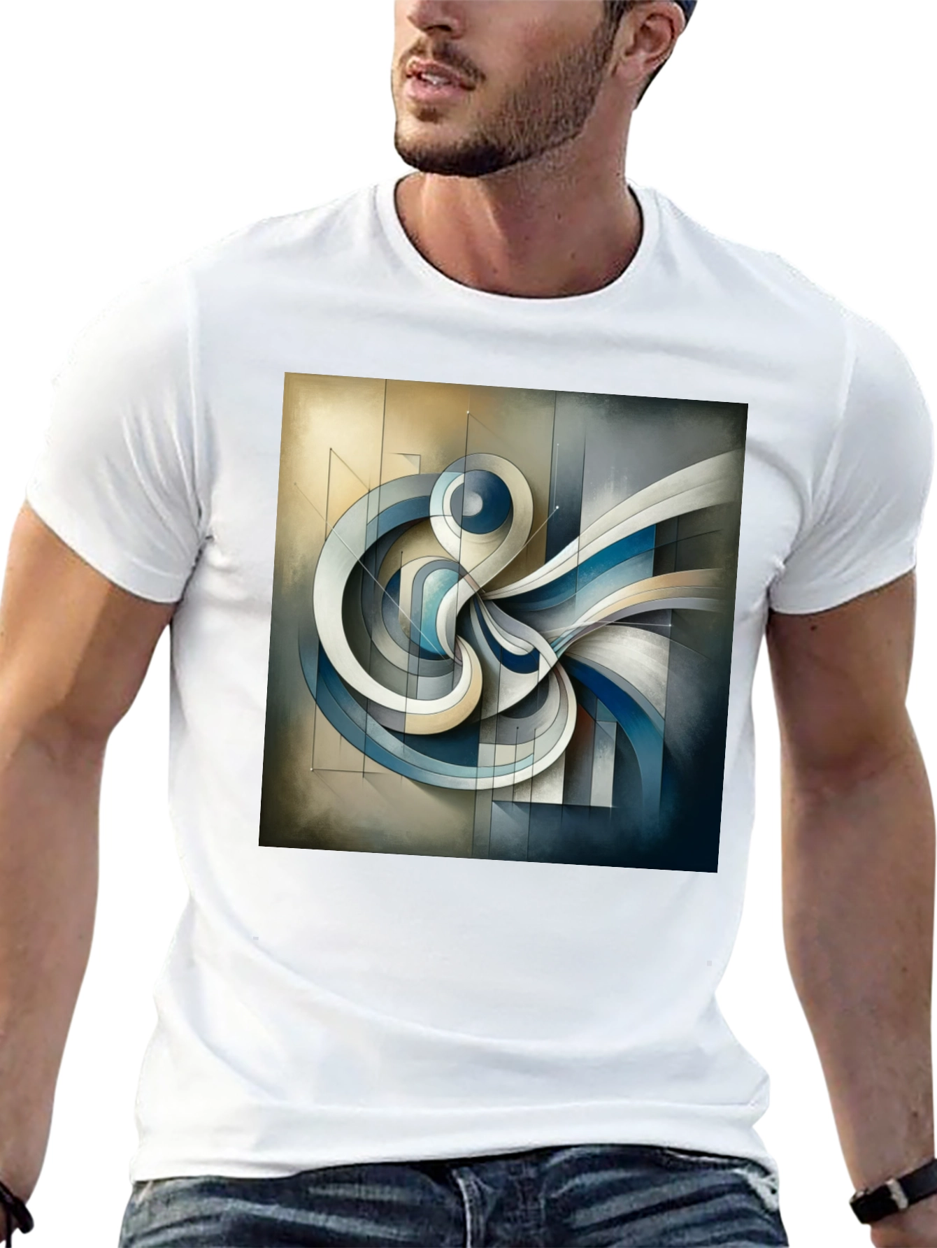 Abstract Art Graphic Tee - Modern Design
