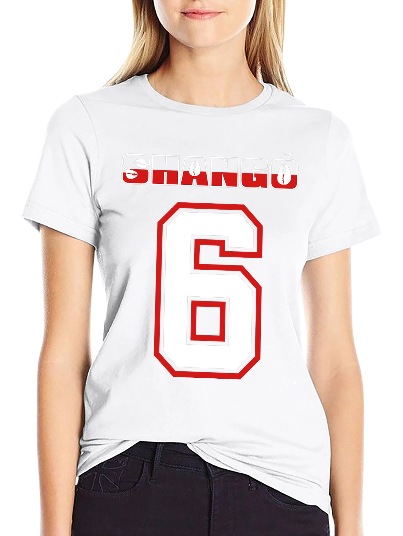 Shangó Number 6 Graphic T-Shirt - Black