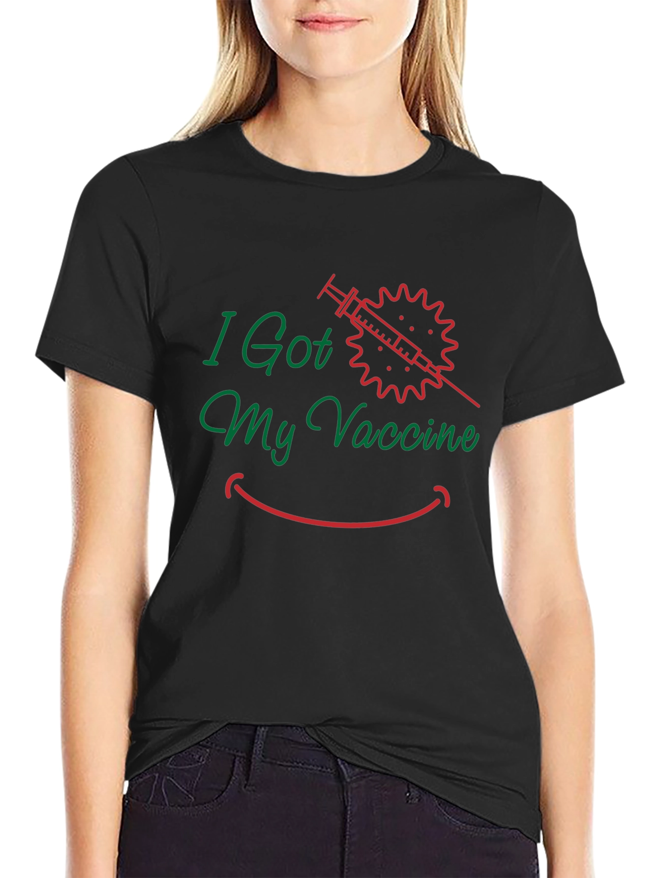 I Got My Vaccine Graphic T-Shirt - Black