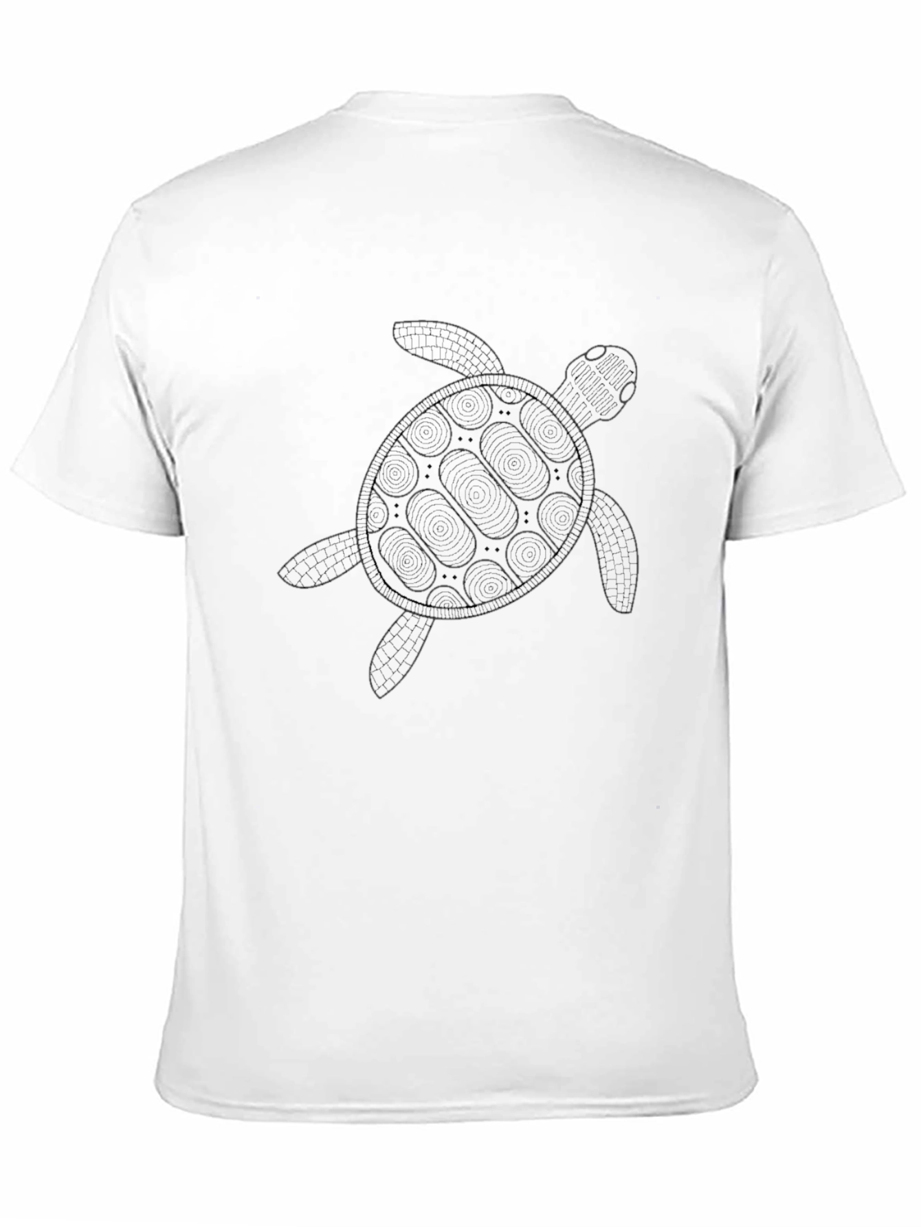 Turtle Graphic Black Tee