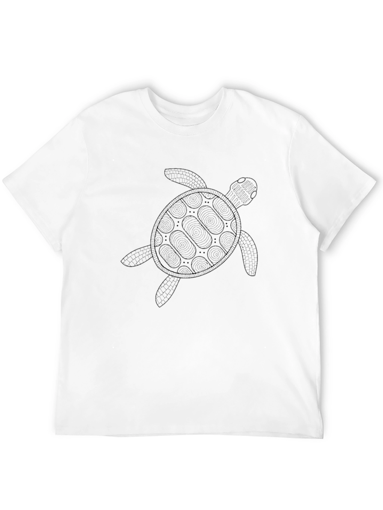 Turtle Graphic Black Tee