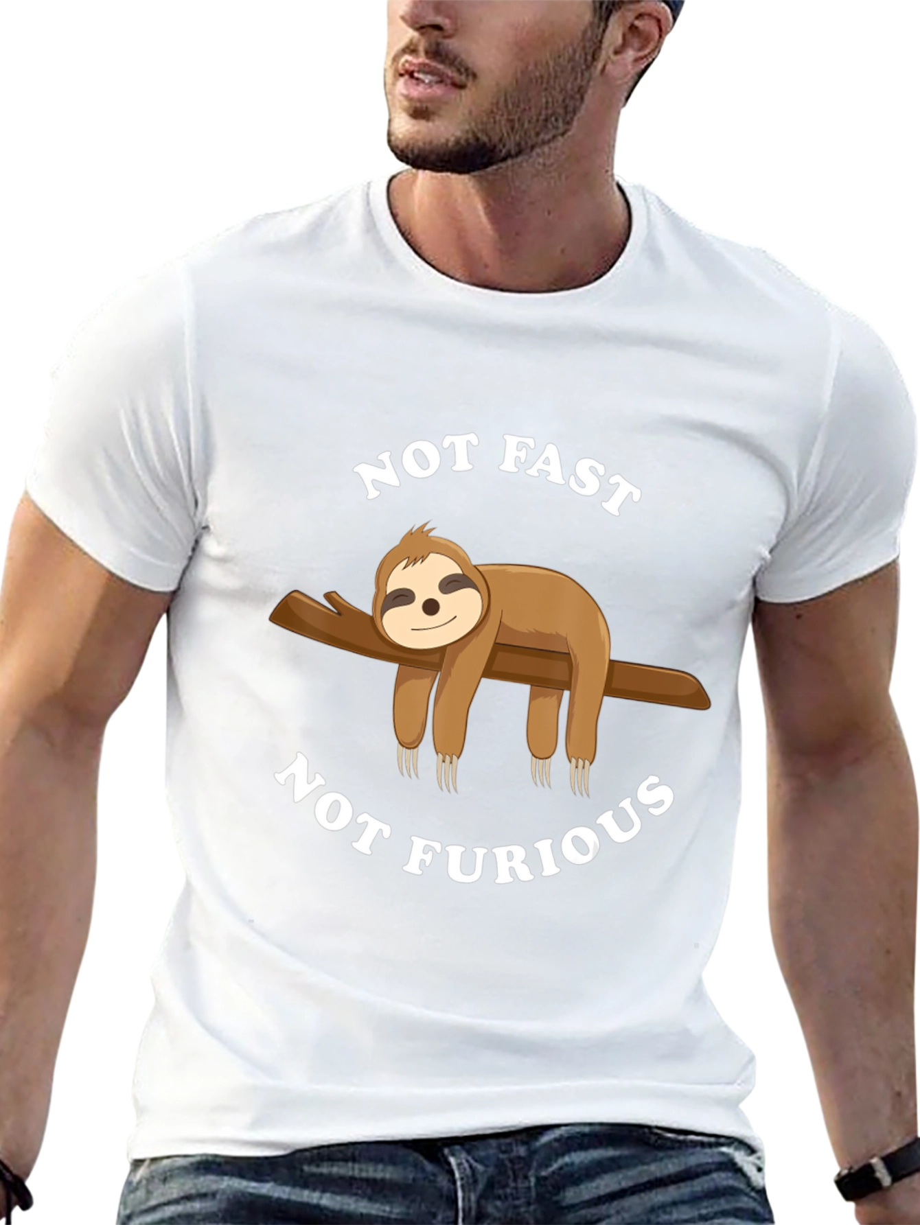 Not Fast Not Furious Sloth T-Shirt