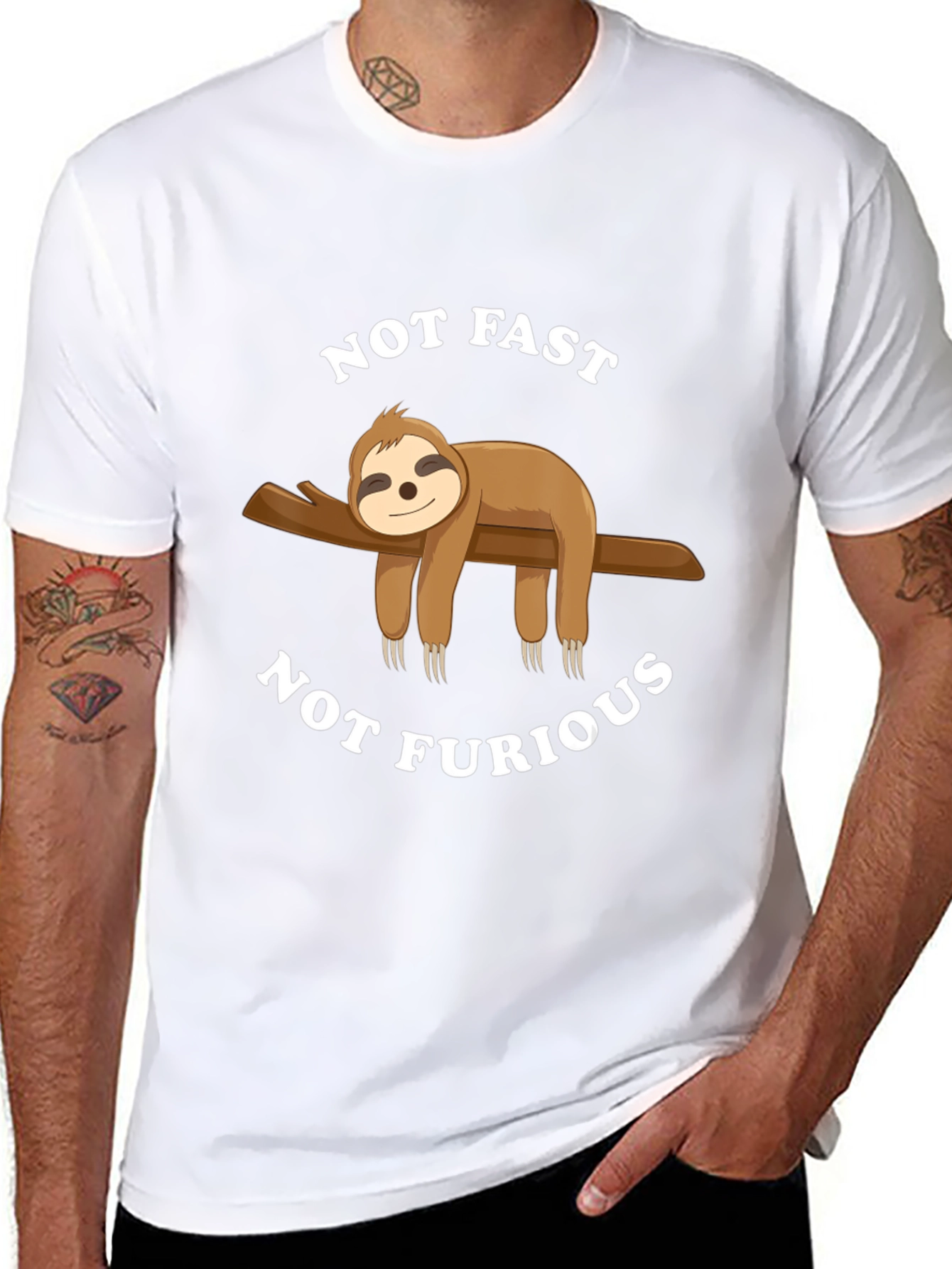 Not Fast Not Furious Sloth T-Shirt
