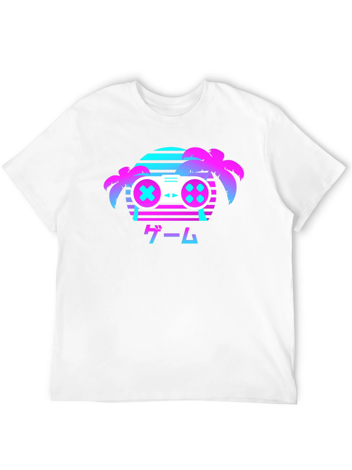 Retro Gaming T-Shirt - Vaporwave Controller Design