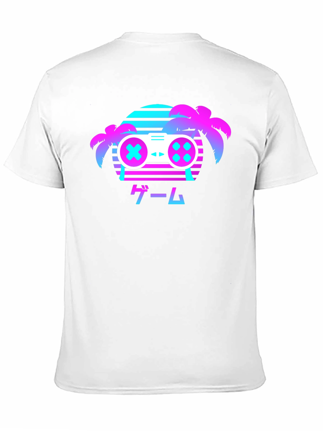 Retro Gaming T-Shirt - Vaporwave Controller Design