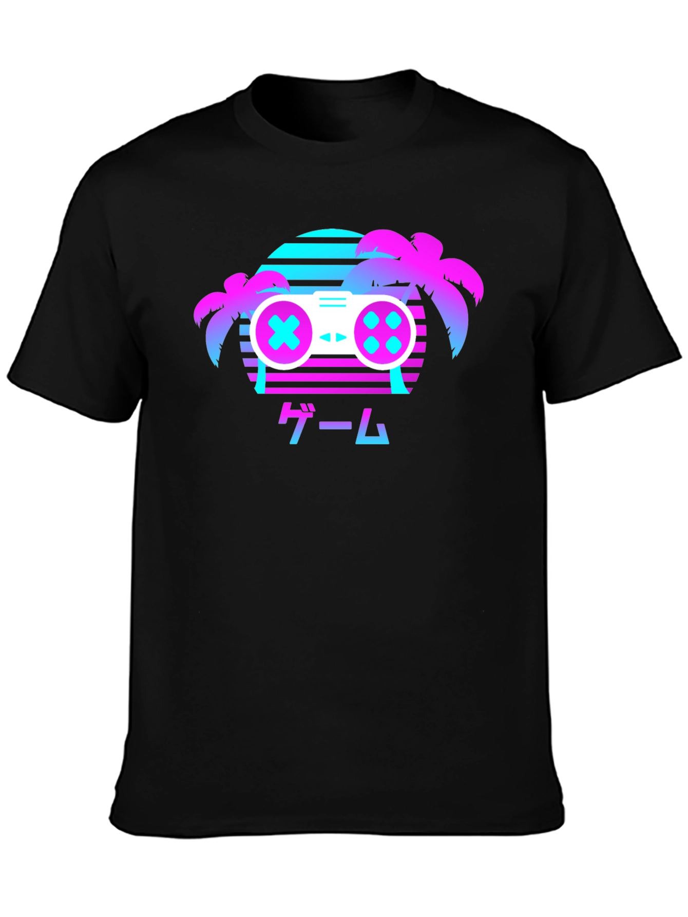 Retro Gaming T-Shirt - Vaporwave Controller Design