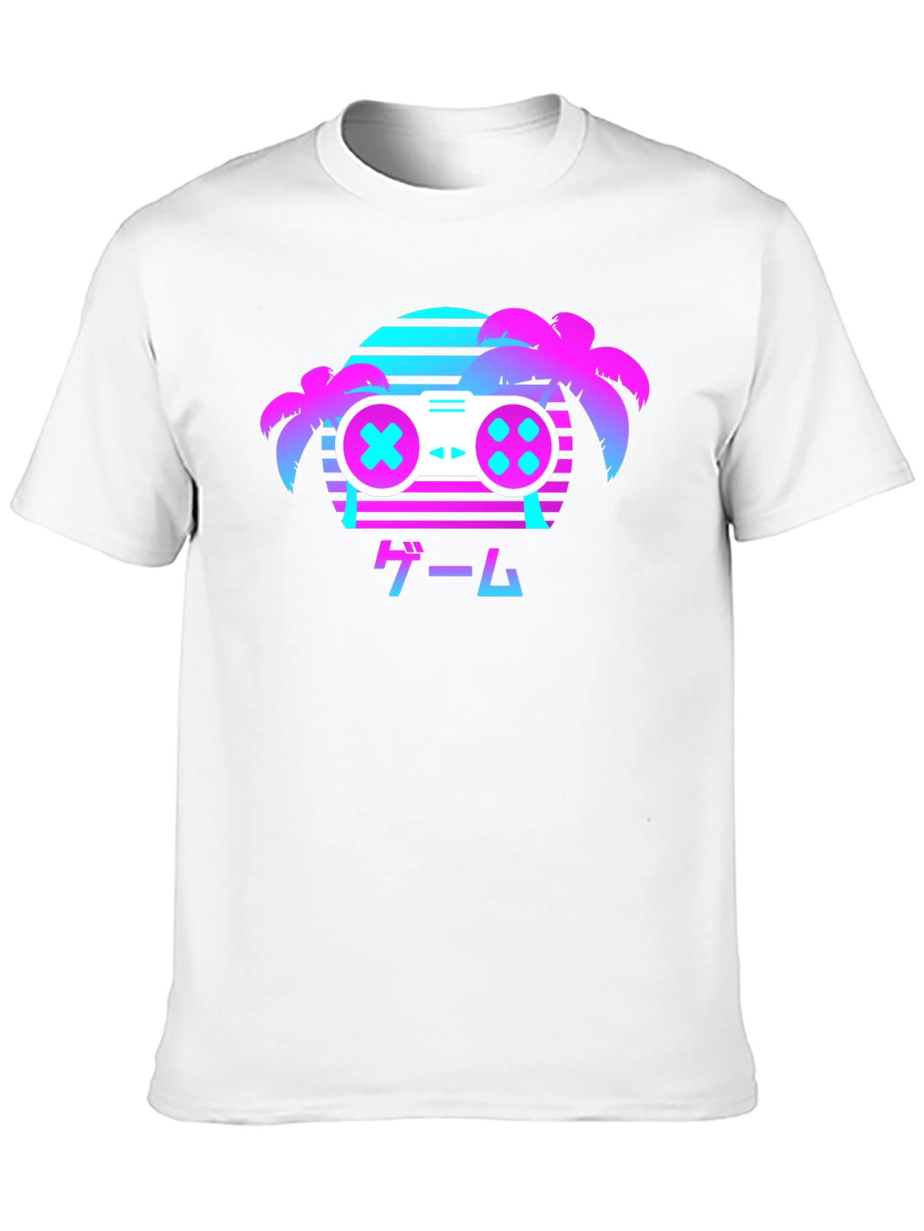 Retro Gaming T-Shirt - Vaporwave Controller Design