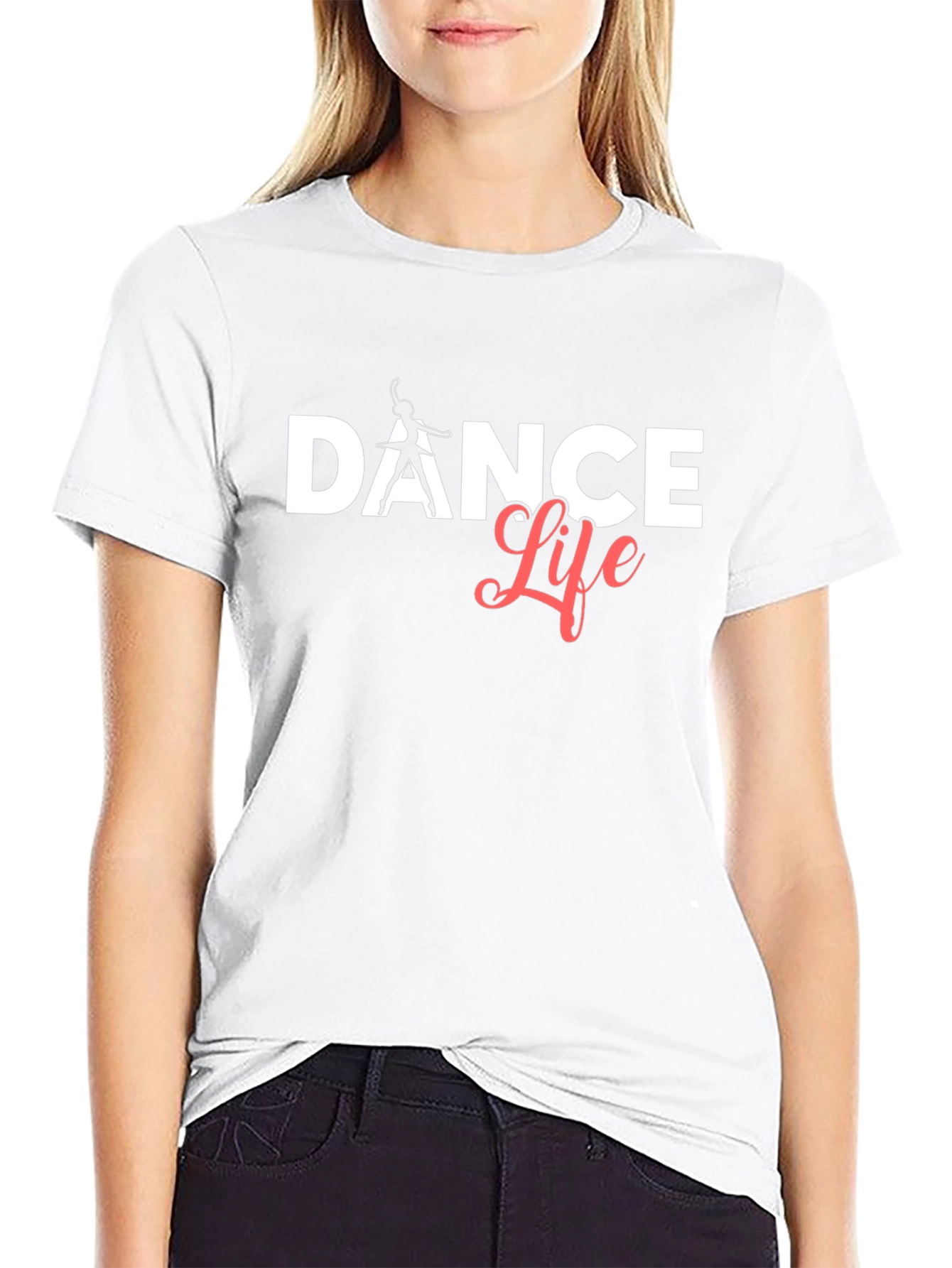 Dance Life Graphic Tee - Black Casual T-Shirt