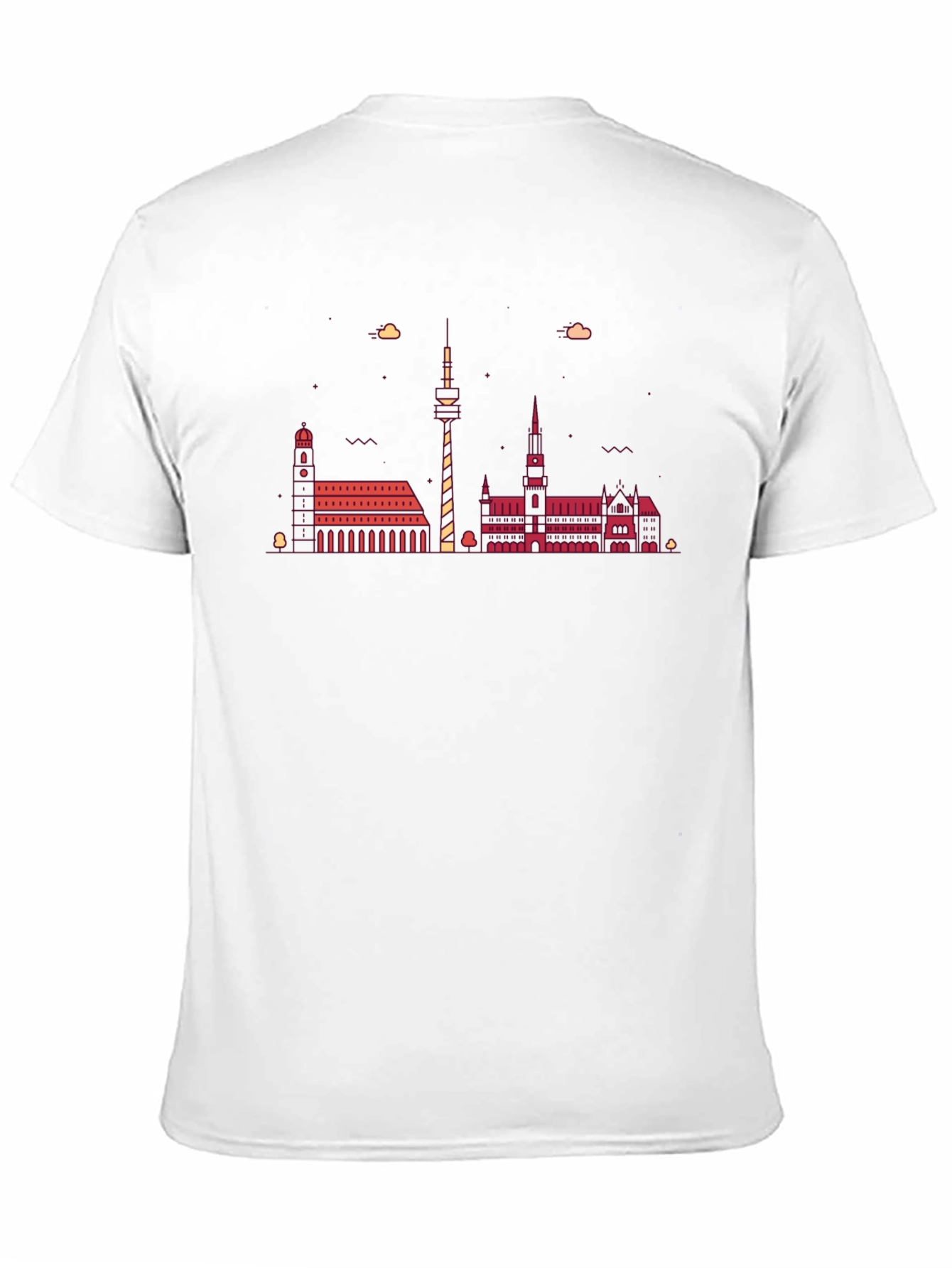 Hanover Skyline Graphic Tee - Black Cotton