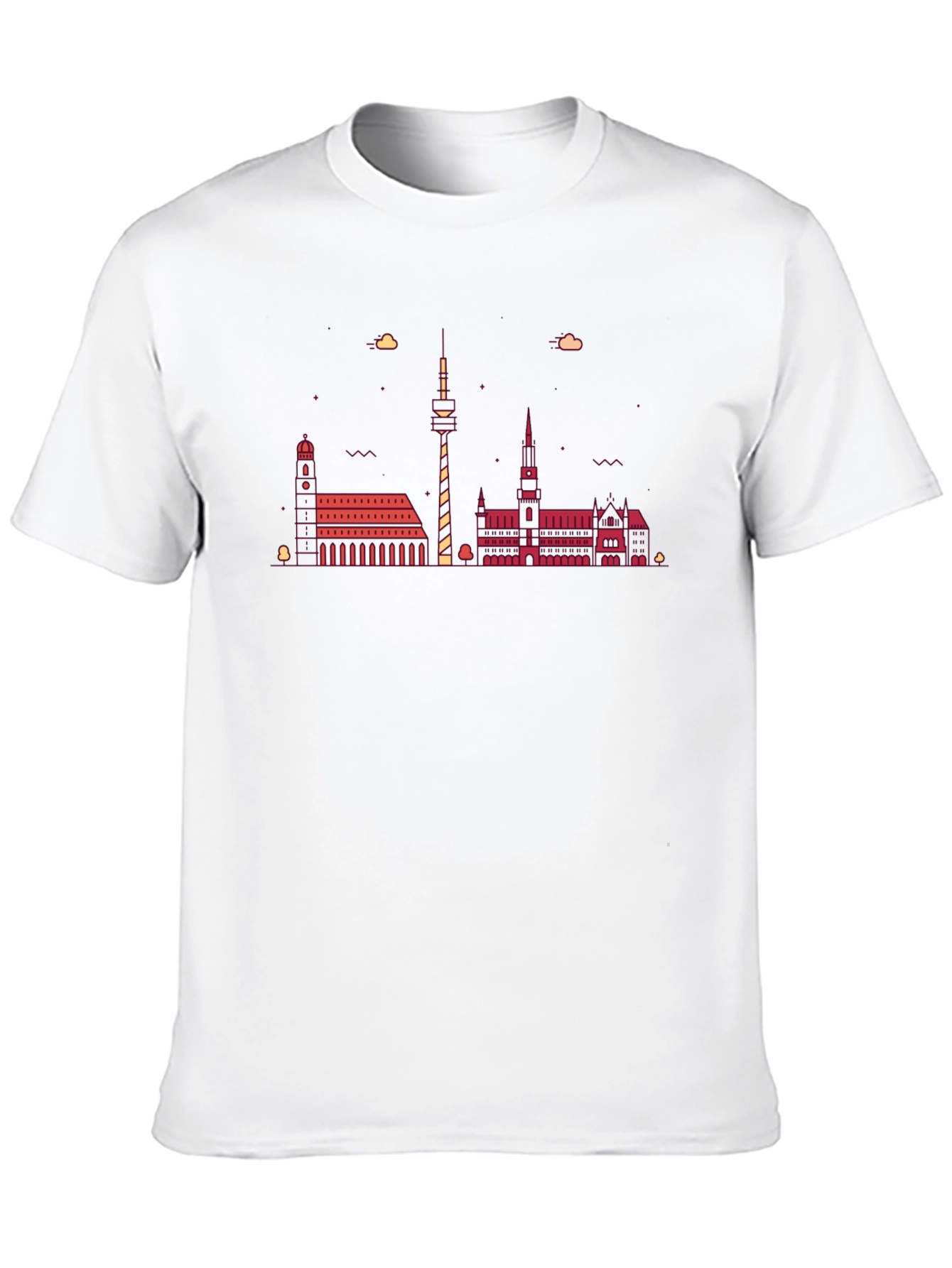 Hanover Skyline Graphic Tee - Black Cotton