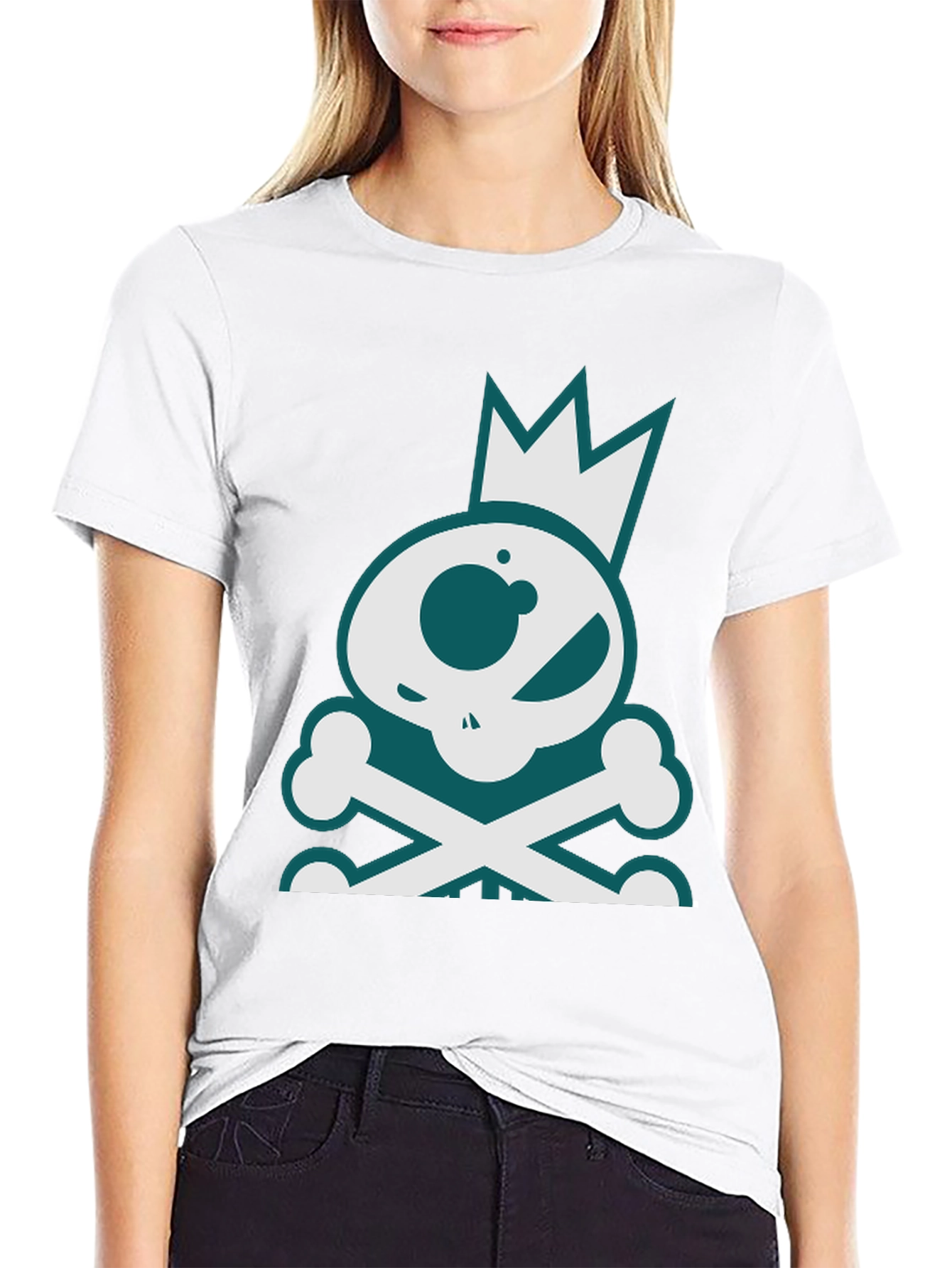 Skull King Graphic T-Shirt - Black Crew Neck Tee