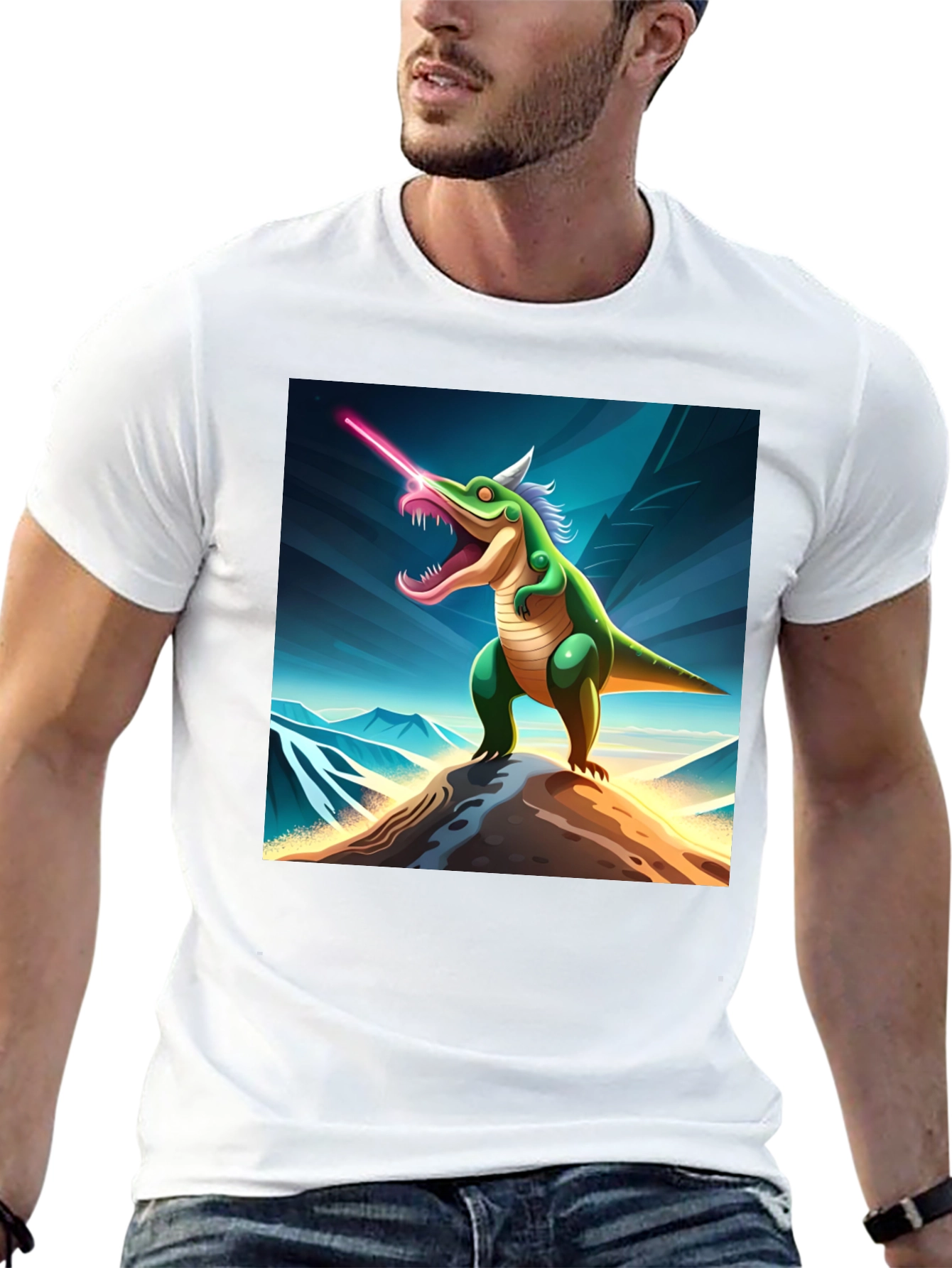 Laser Dino T-Shirt - Unleash Your Inner Beast!