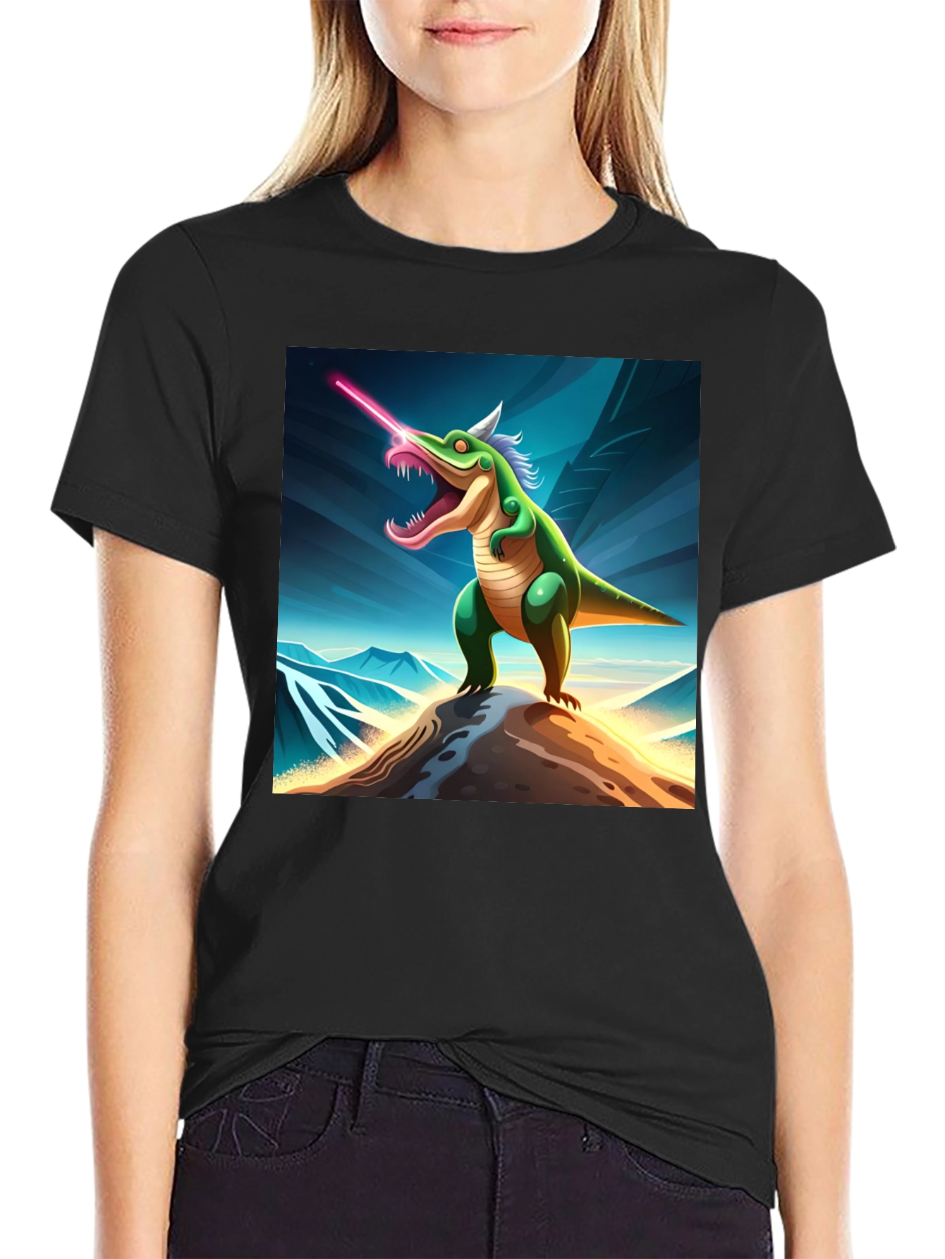 Laser Dino T-Shirt - Unleash Your Inner Beast!