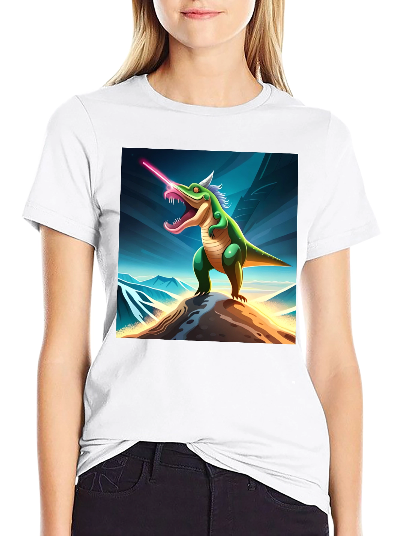 Laser Dino T-Shirt - Unleash Your Inner Beast!