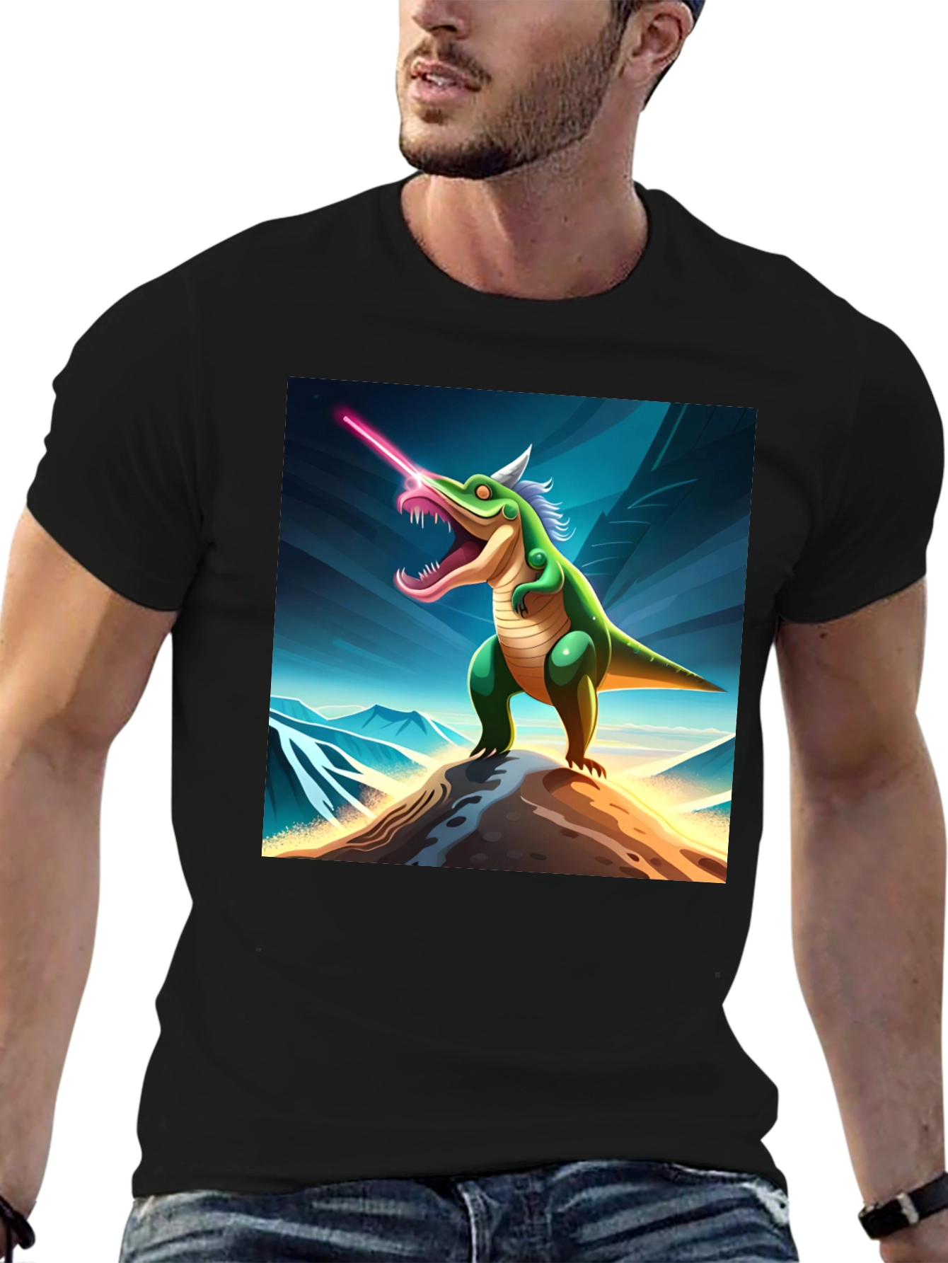 Laser Dino T-Shirt - Unleash Your Inner Beast!
