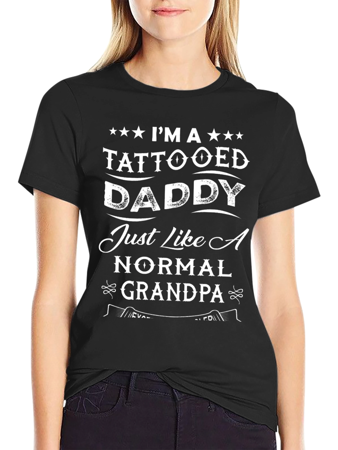 Tattooed Daddy T-Shirt - Fun Grandpa Tee