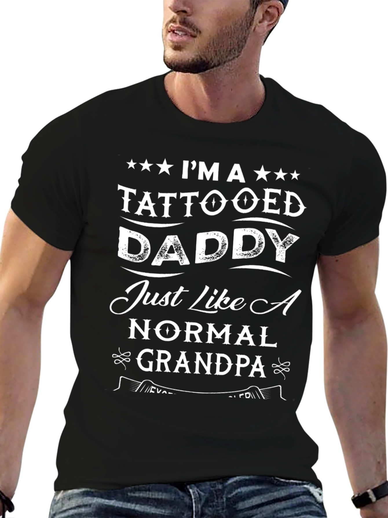 Tattooed Daddy T-Shirt - Fun Grandpa Tee
