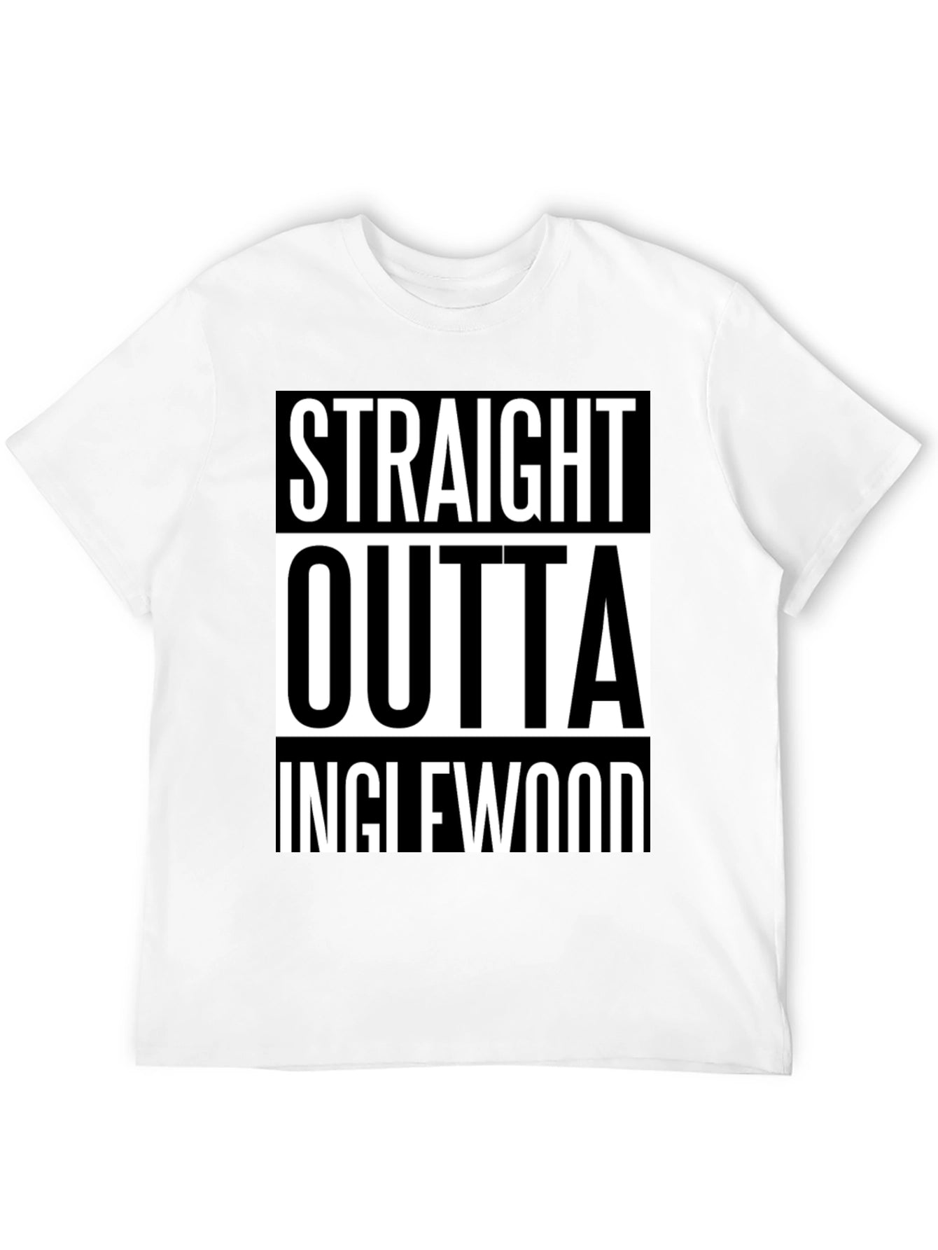 Straight Outta Inglewood Black T-Shirt
