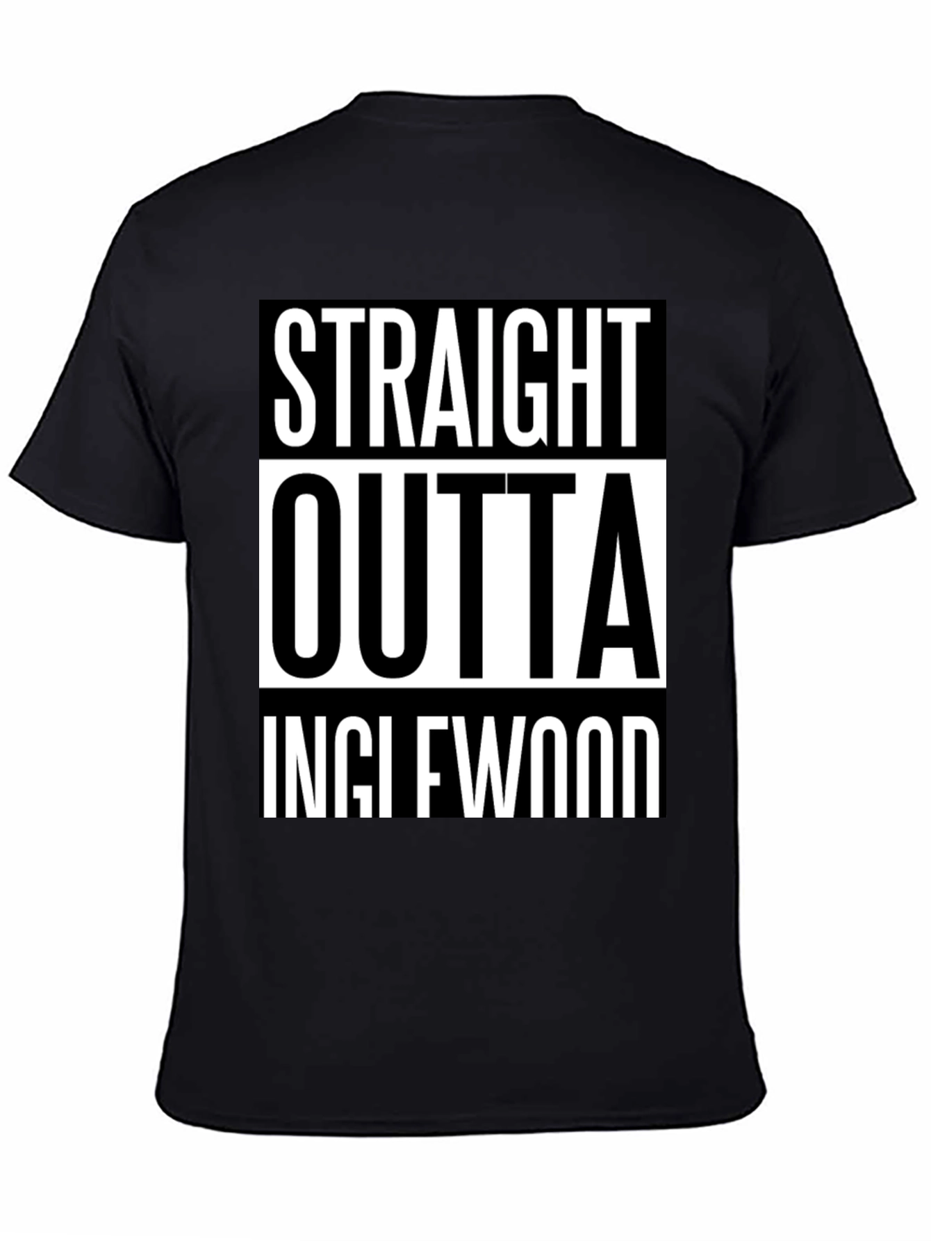 Straight Outta Inglewood Black T-Shirt