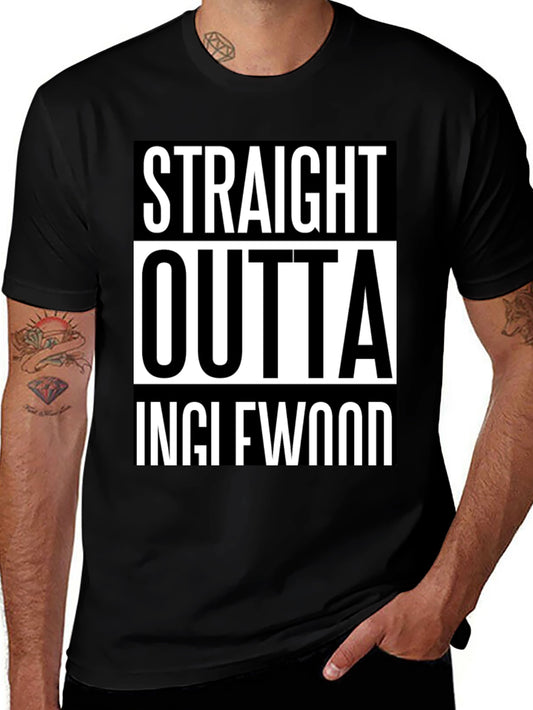 Straight Outta Inglewood Black T-Shirt