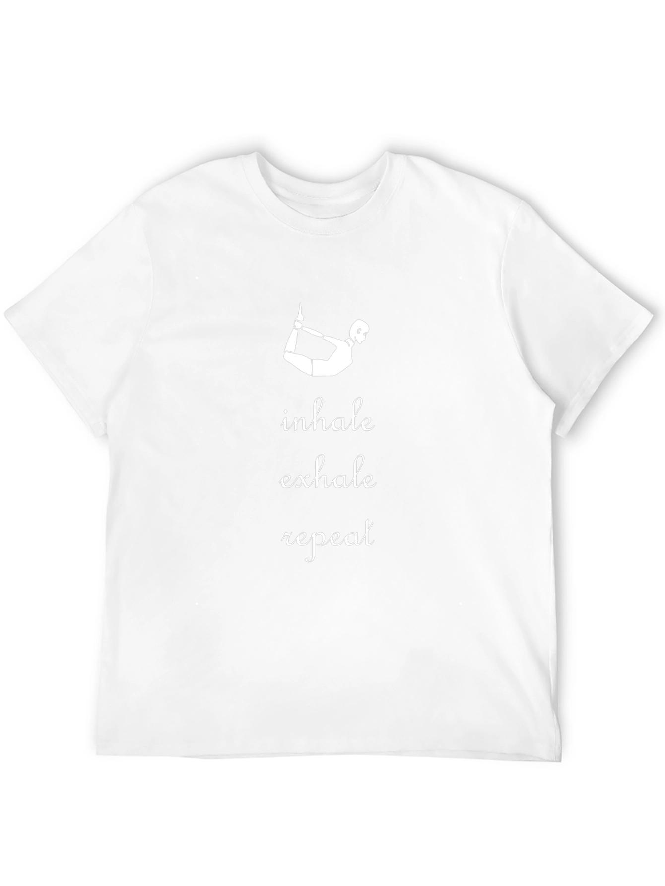 Inhale Exhale Repeat Yoga Tee - Black