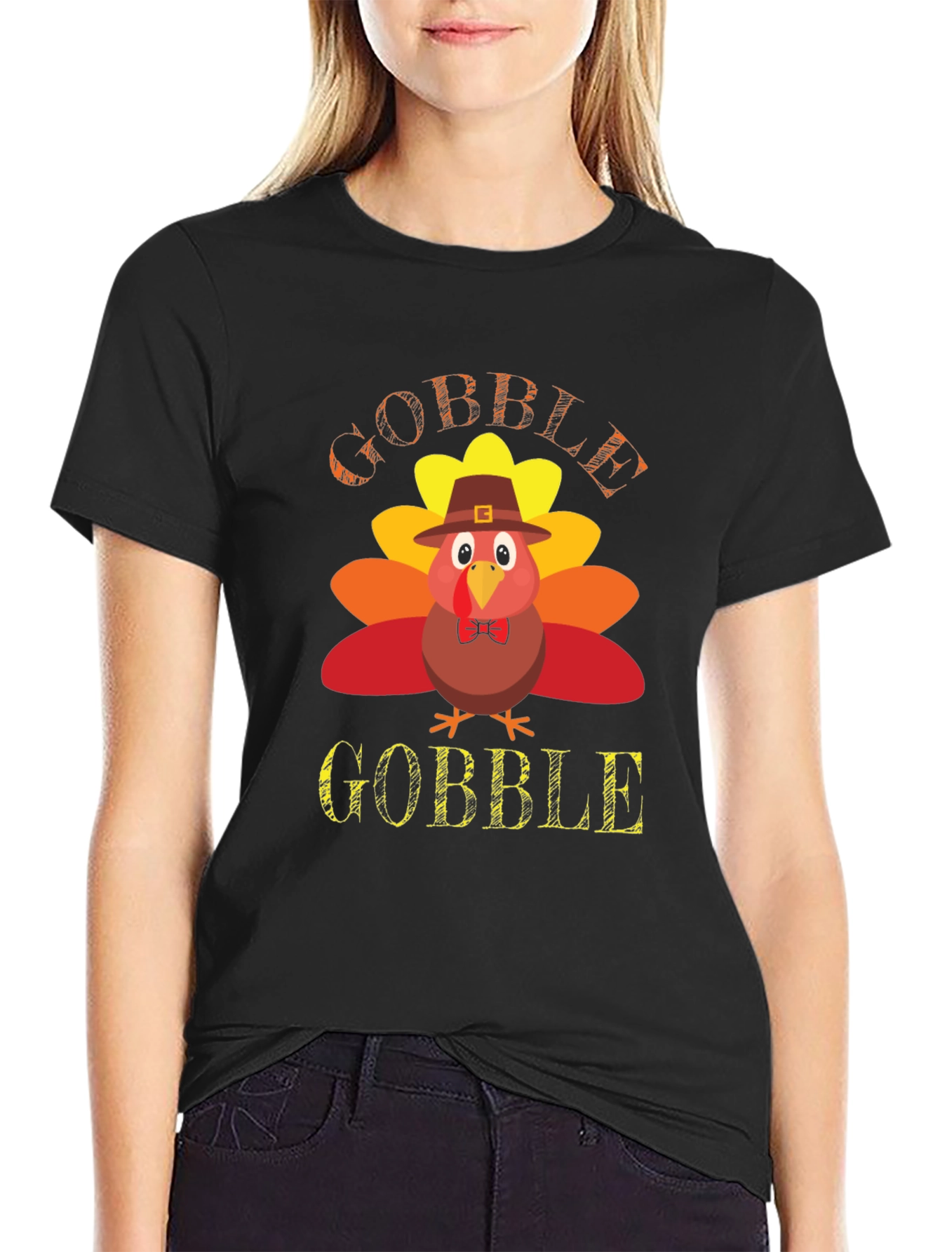 Gobble Thanksgiving Turkey T-Shirt