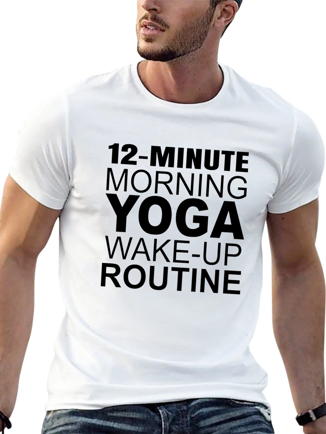 Yoga Routine Graphic Tee - Black T-Shirt