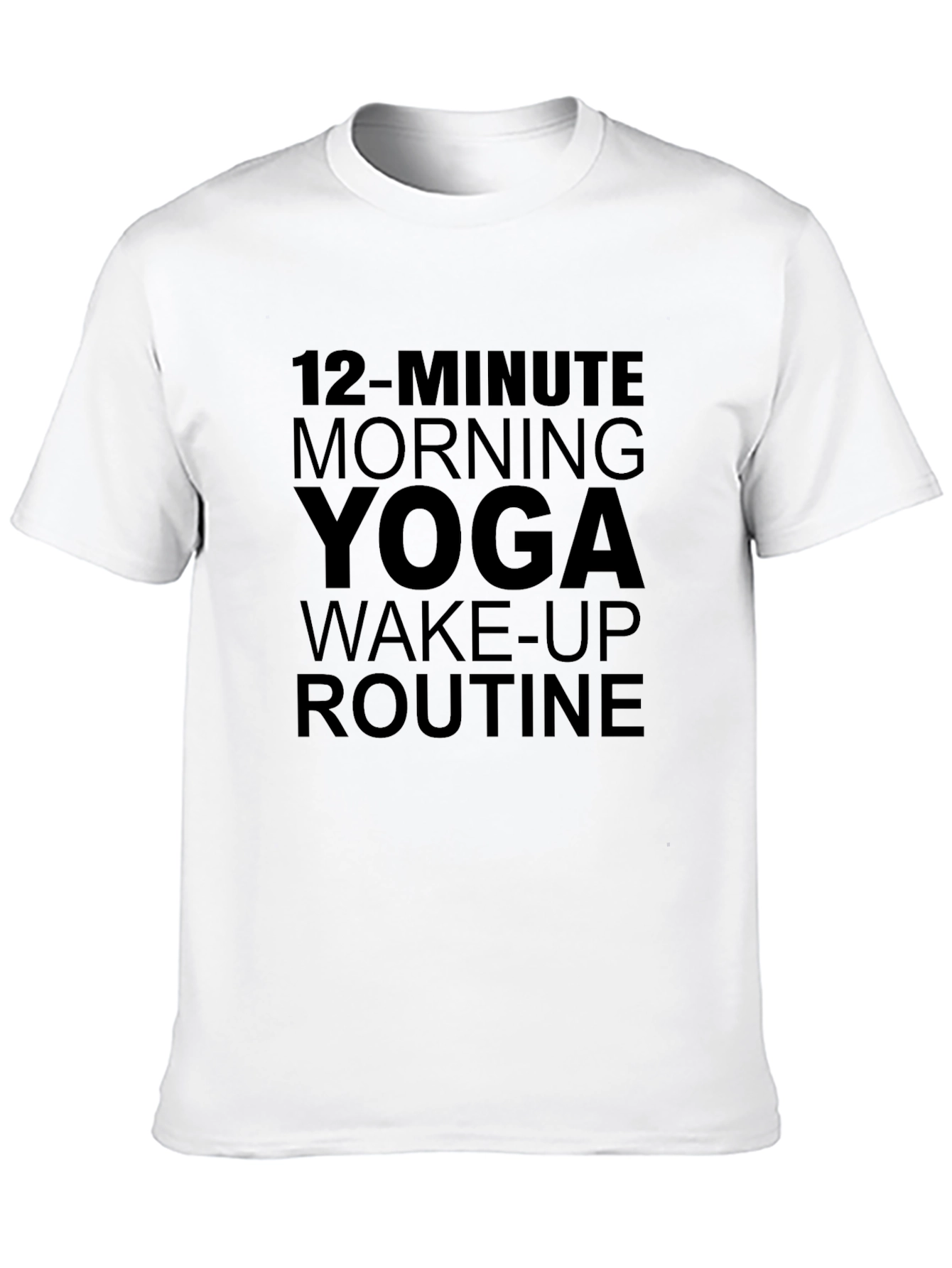Yoga Routine Graphic Tee - Black T-Shirt
