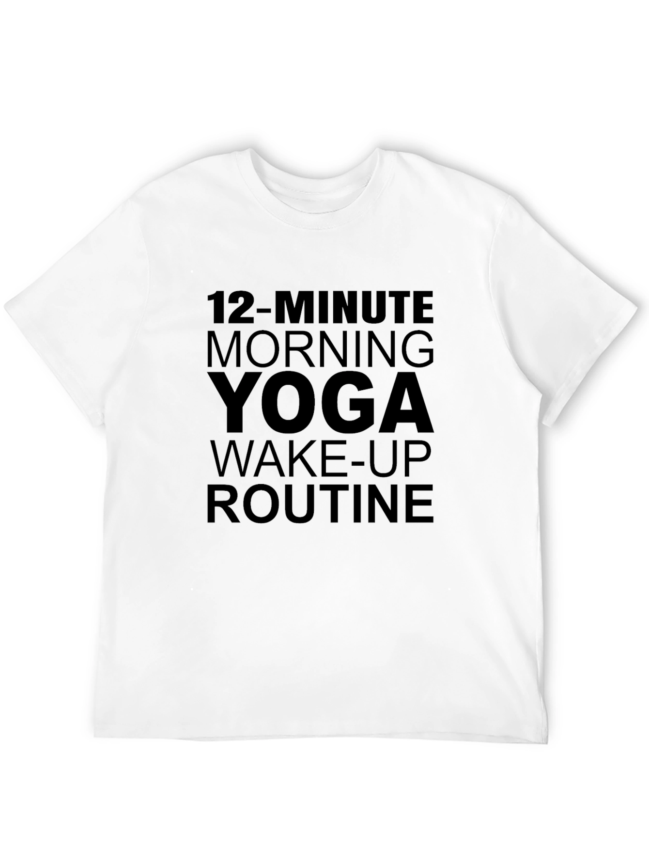 Yoga Routine Graphic Tee - Black T-Shirt