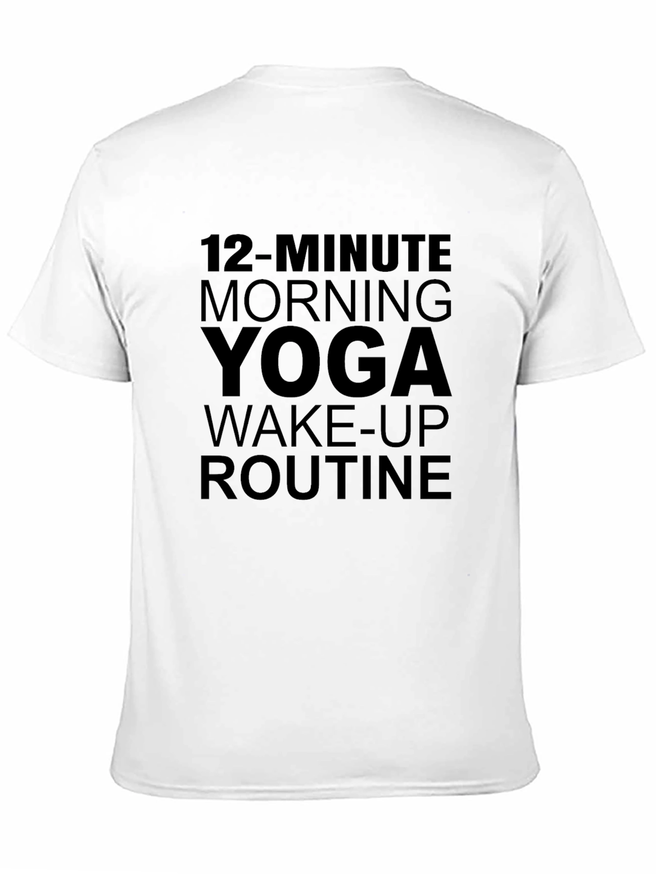 Yoga Routine Graphic Tee - Black T-Shirt